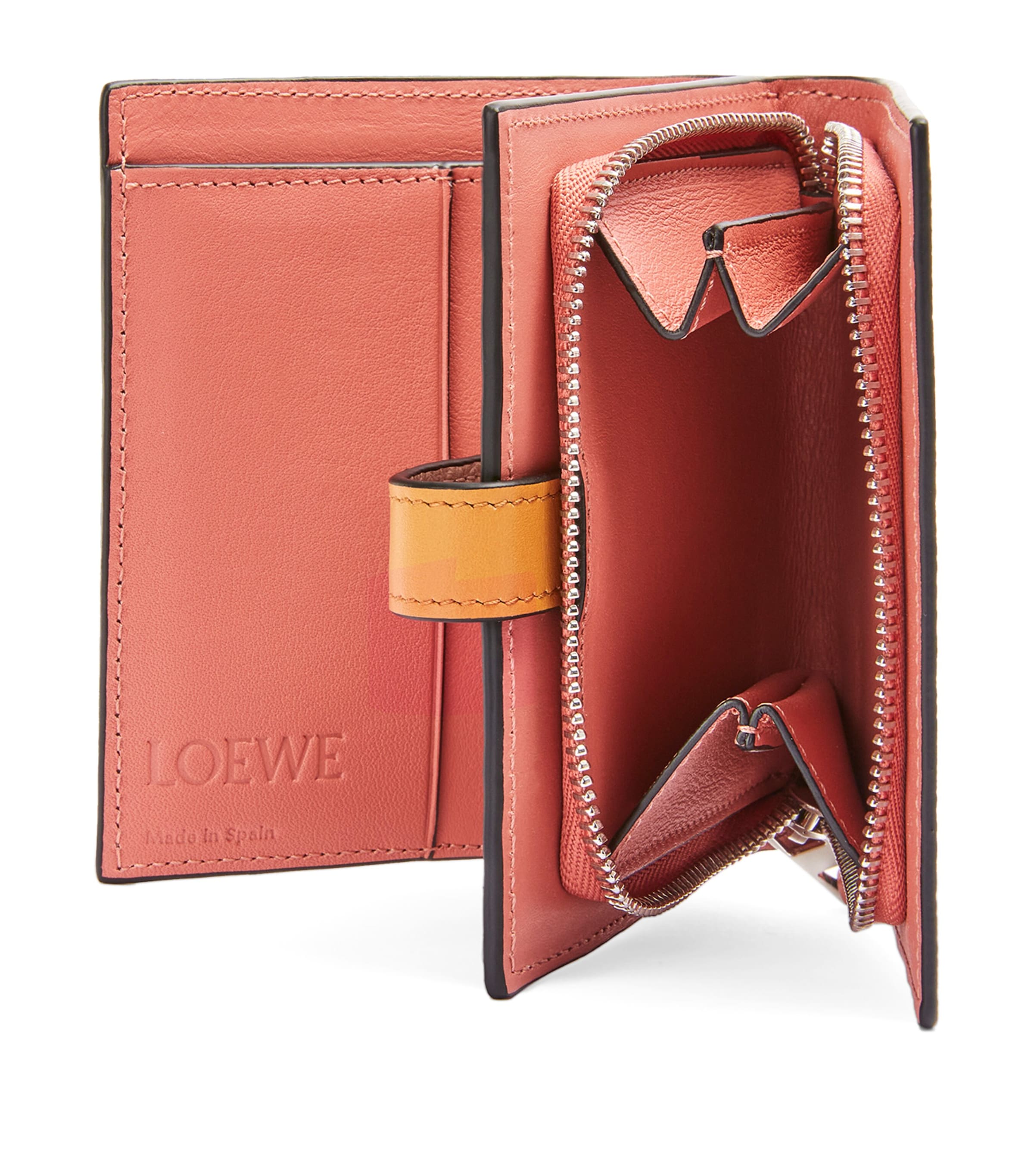 LOEWE Leather Zip Wallet Light Oat/honey Image 4