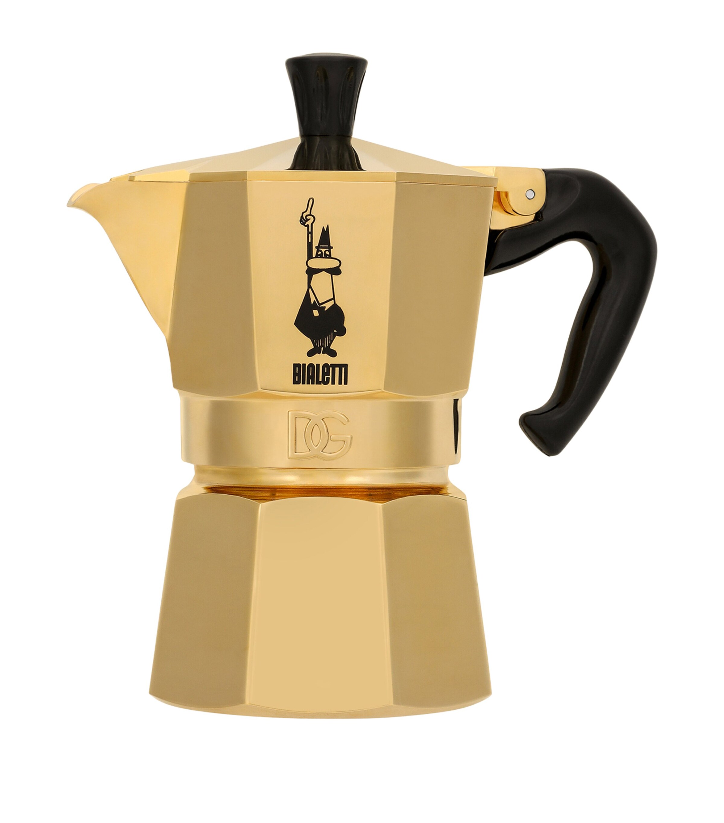 x Bialetti 24kt Gold Moka Ora 3-Cup Express U0001-ORO Image 9