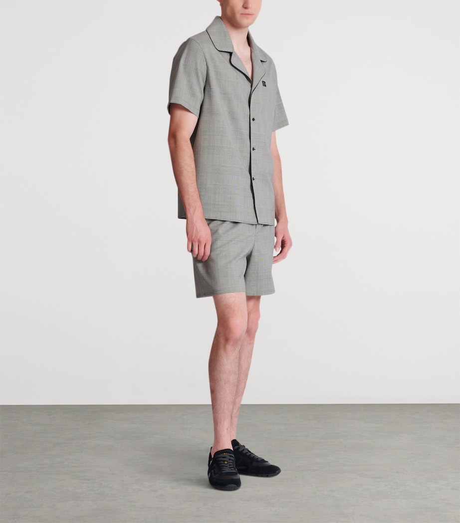 Virgin Wool Check Shirt EAB NOIR/BLANC Image 2