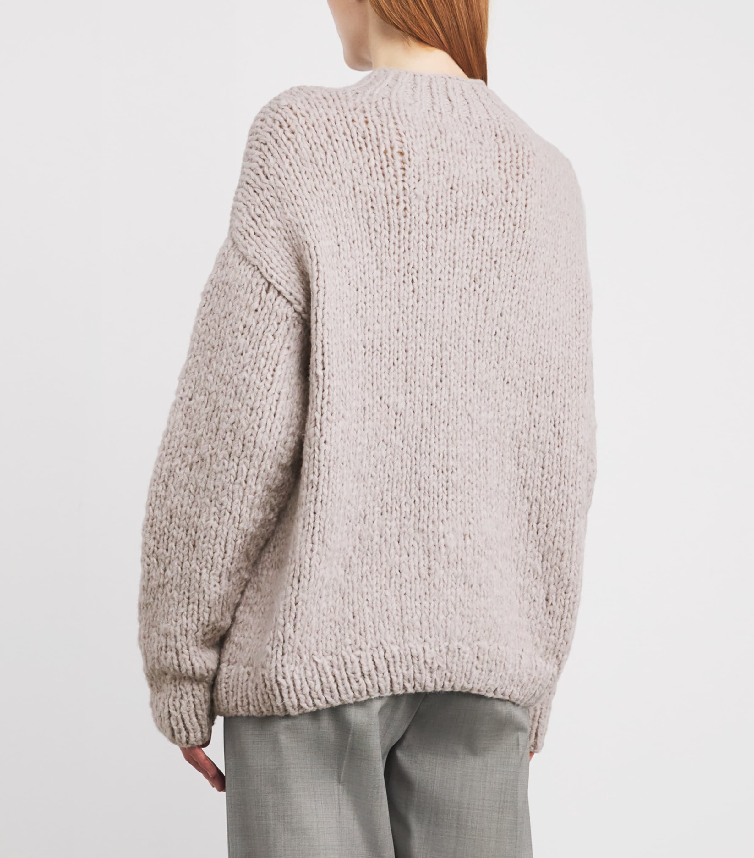 Alpaca-Merino Hand-Knitted Sweater LAVENDER Image 4