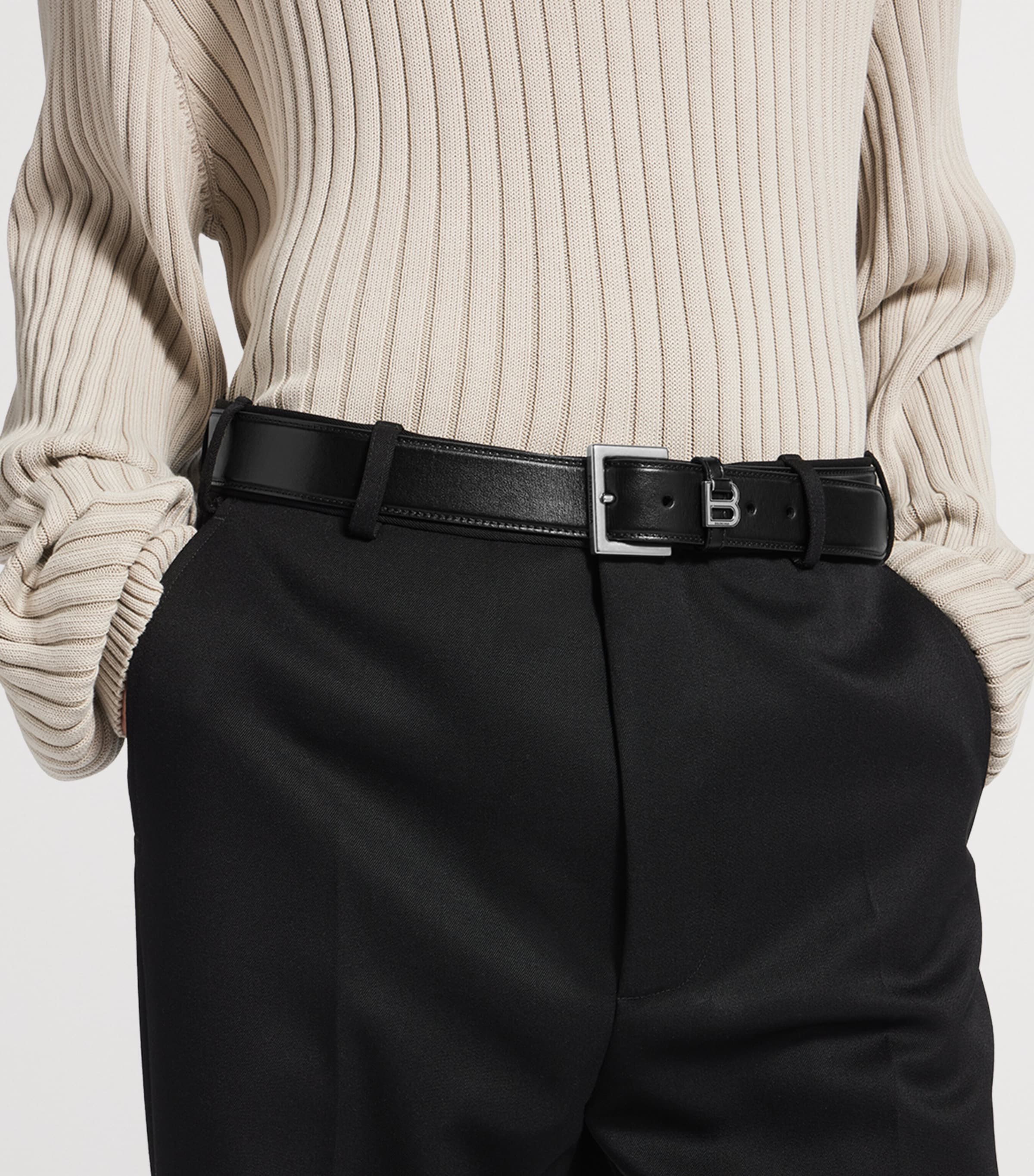 Balenciaga Leather Hourglass Belt Image 2
