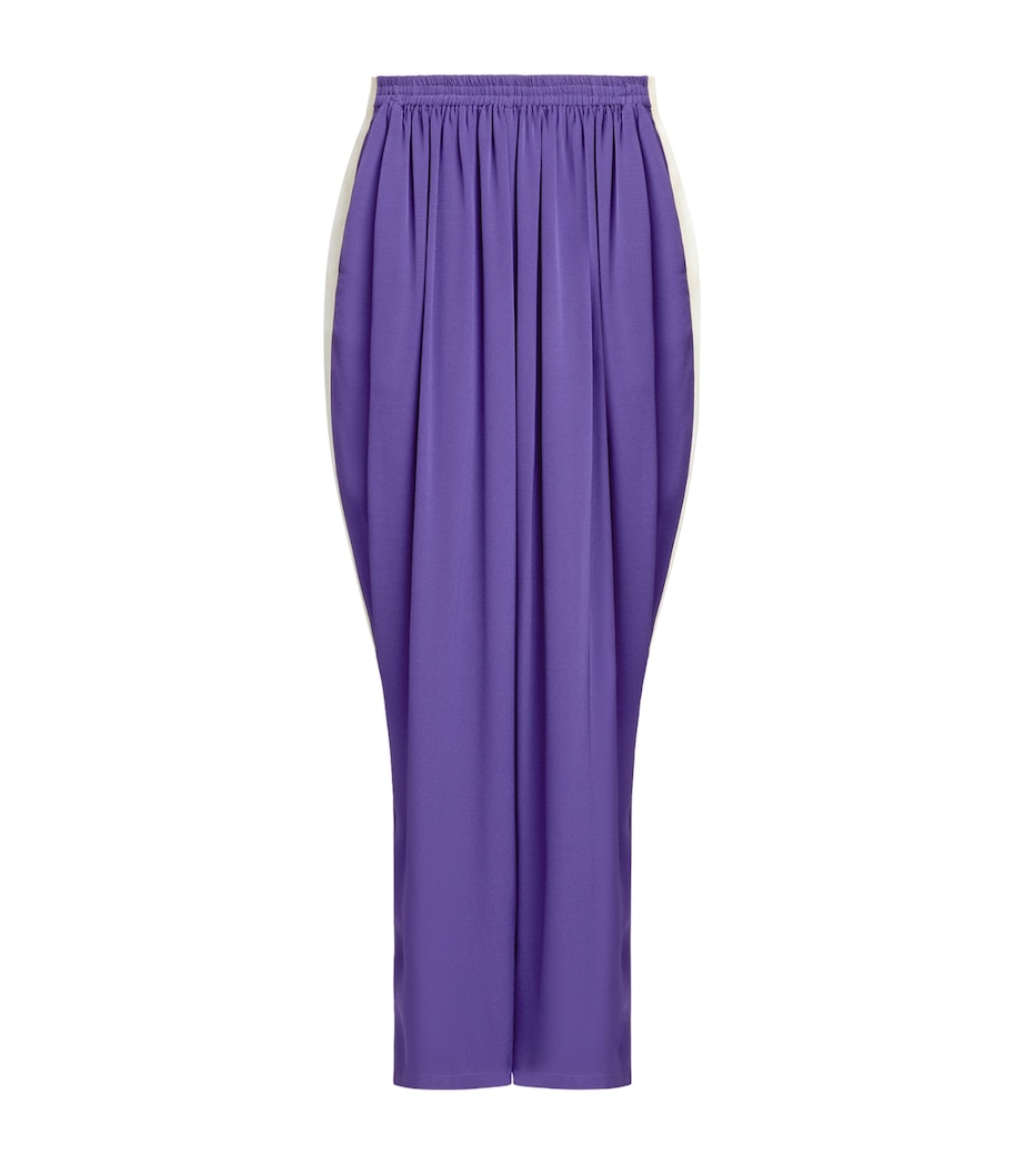 Alaïa Womens Cady Straight Trousers Violet Image 1
