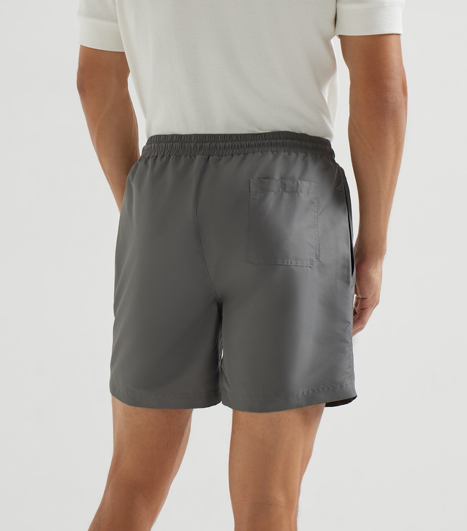 Brunello Cucinelli Mens Embroidered Swim Shorts Image 3