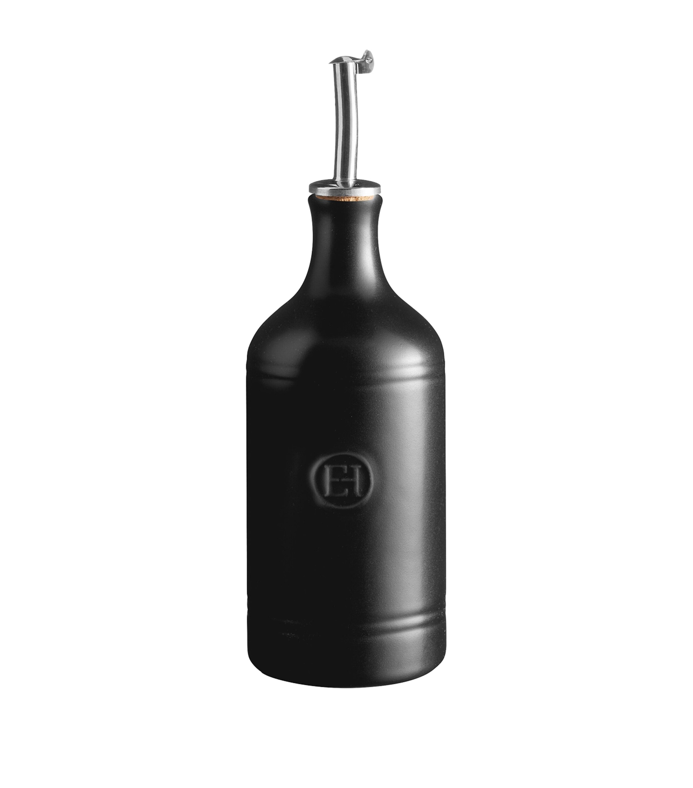 Emile Henry Ceramic Oil Cruet (400ml) Black Image 1