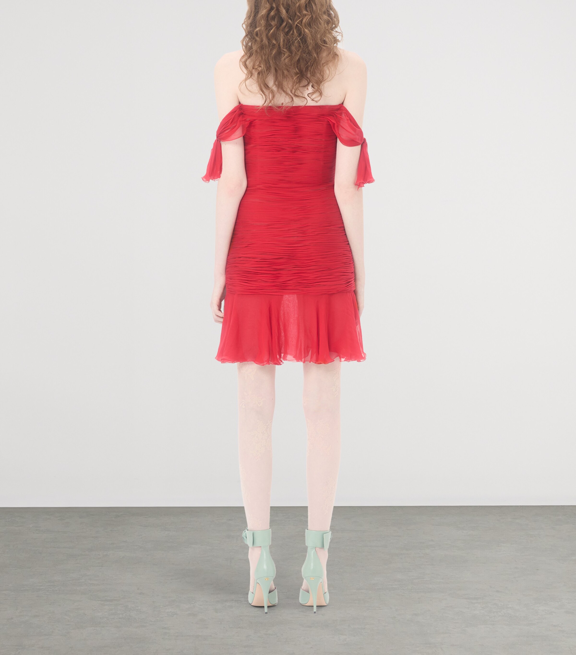 Valentino Womens Silk Chiffon Mini Dress Image 4