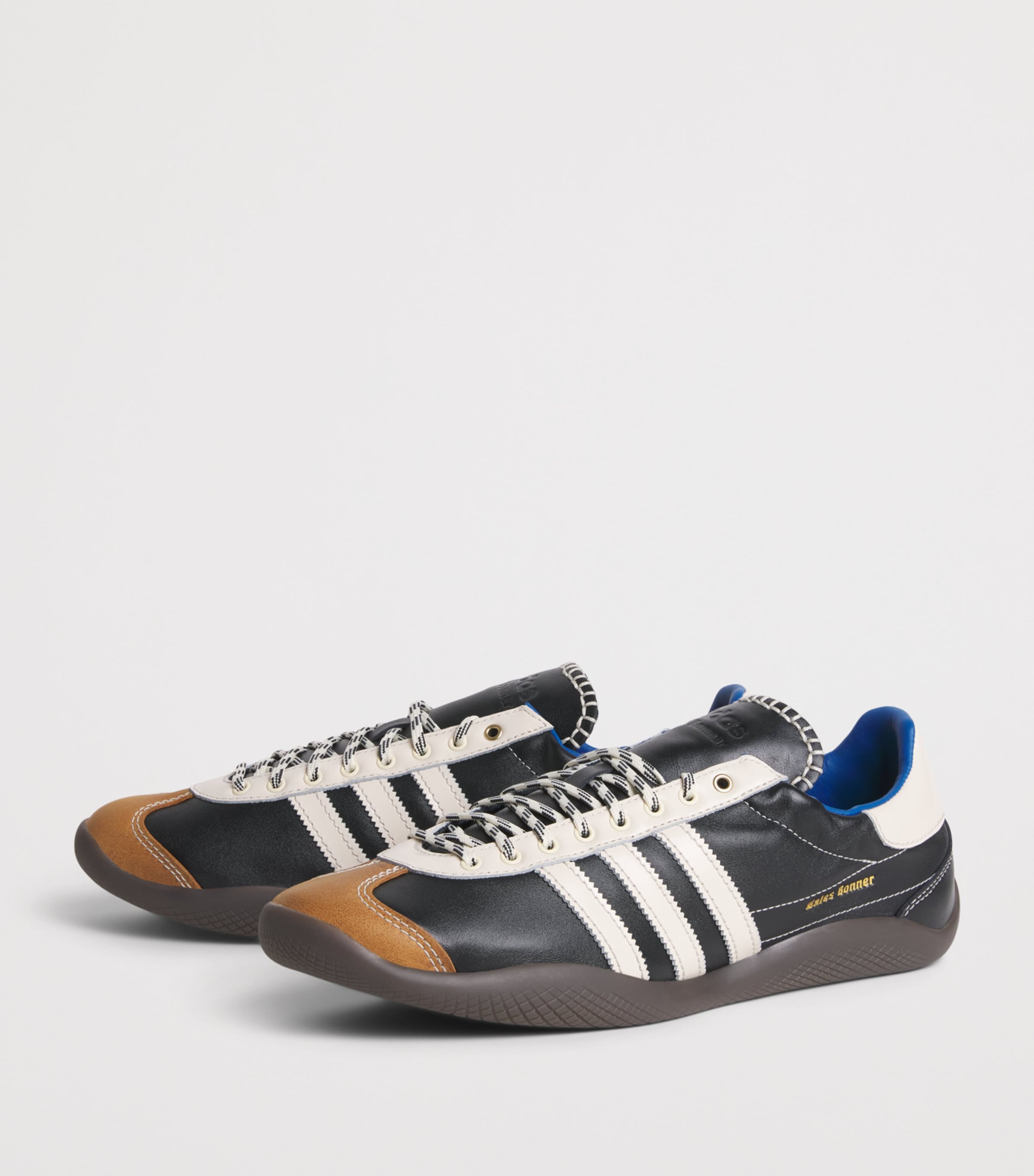 adidas x Wales Bonner Leather Karintha Sneakers Cblack/wonwhi/lusblu Image 3