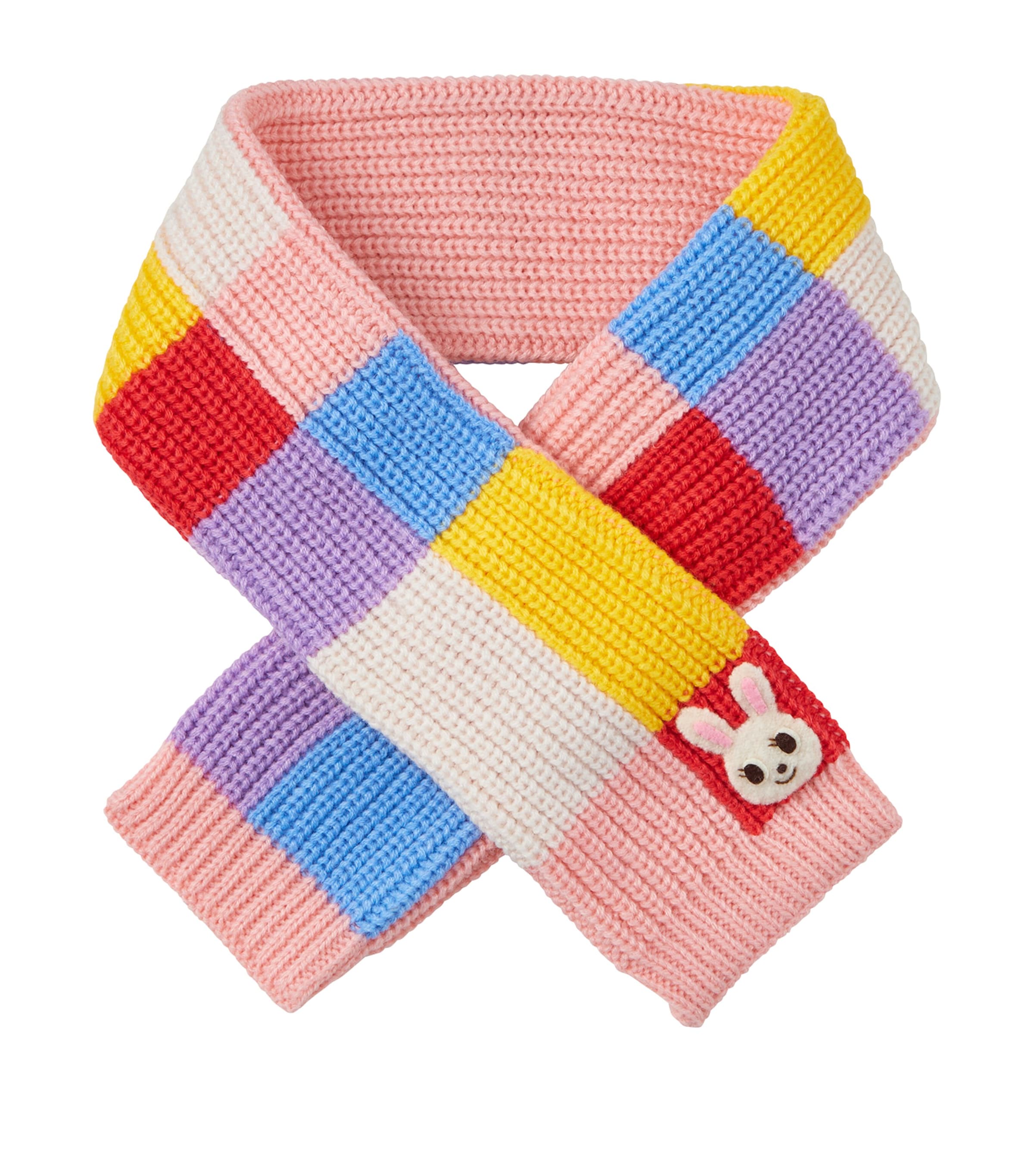 Miki House Colour-block Scarf In Multi