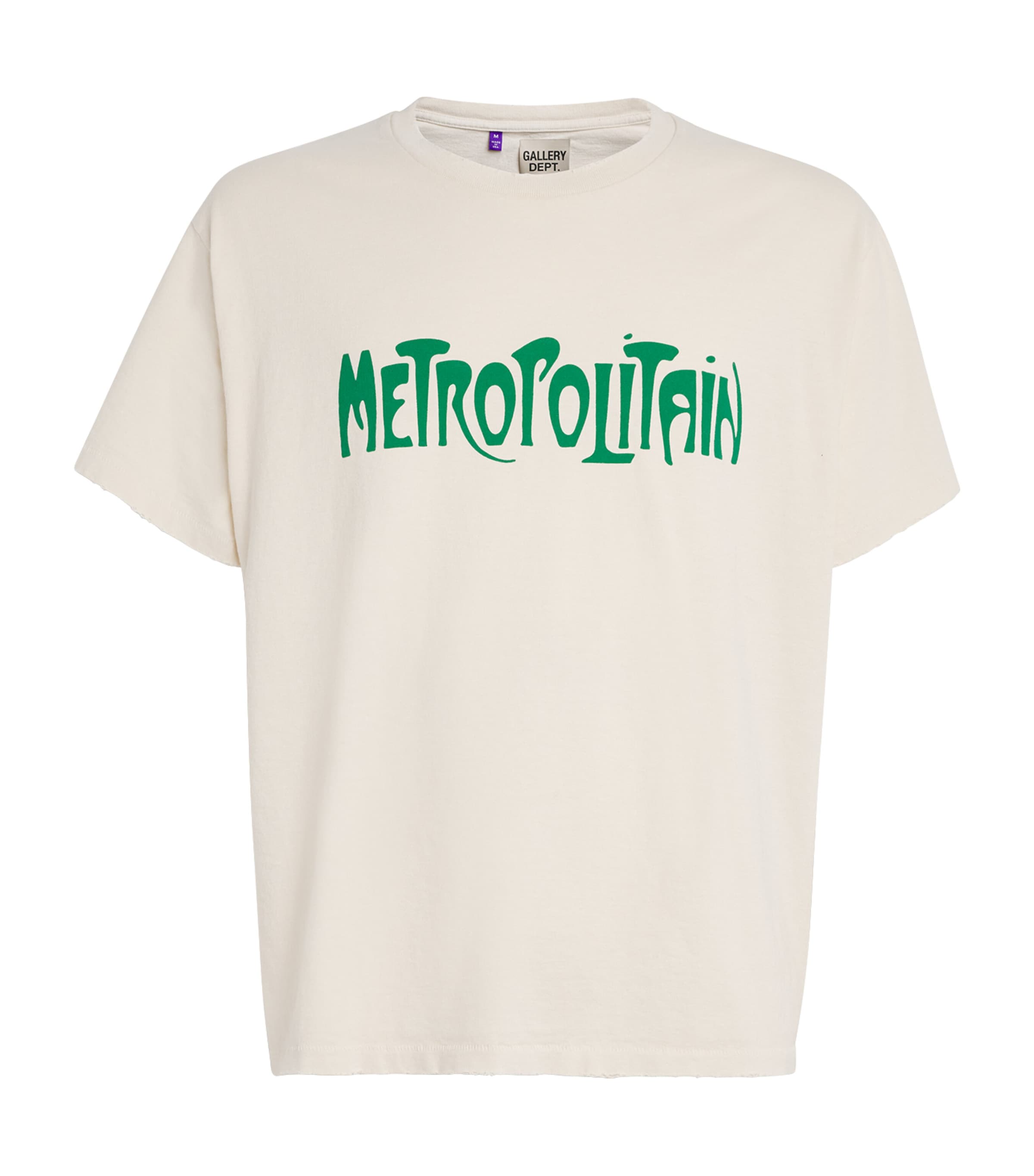 Gallery Dept. Self Title Printed Cotton-jersey T-shirt In White