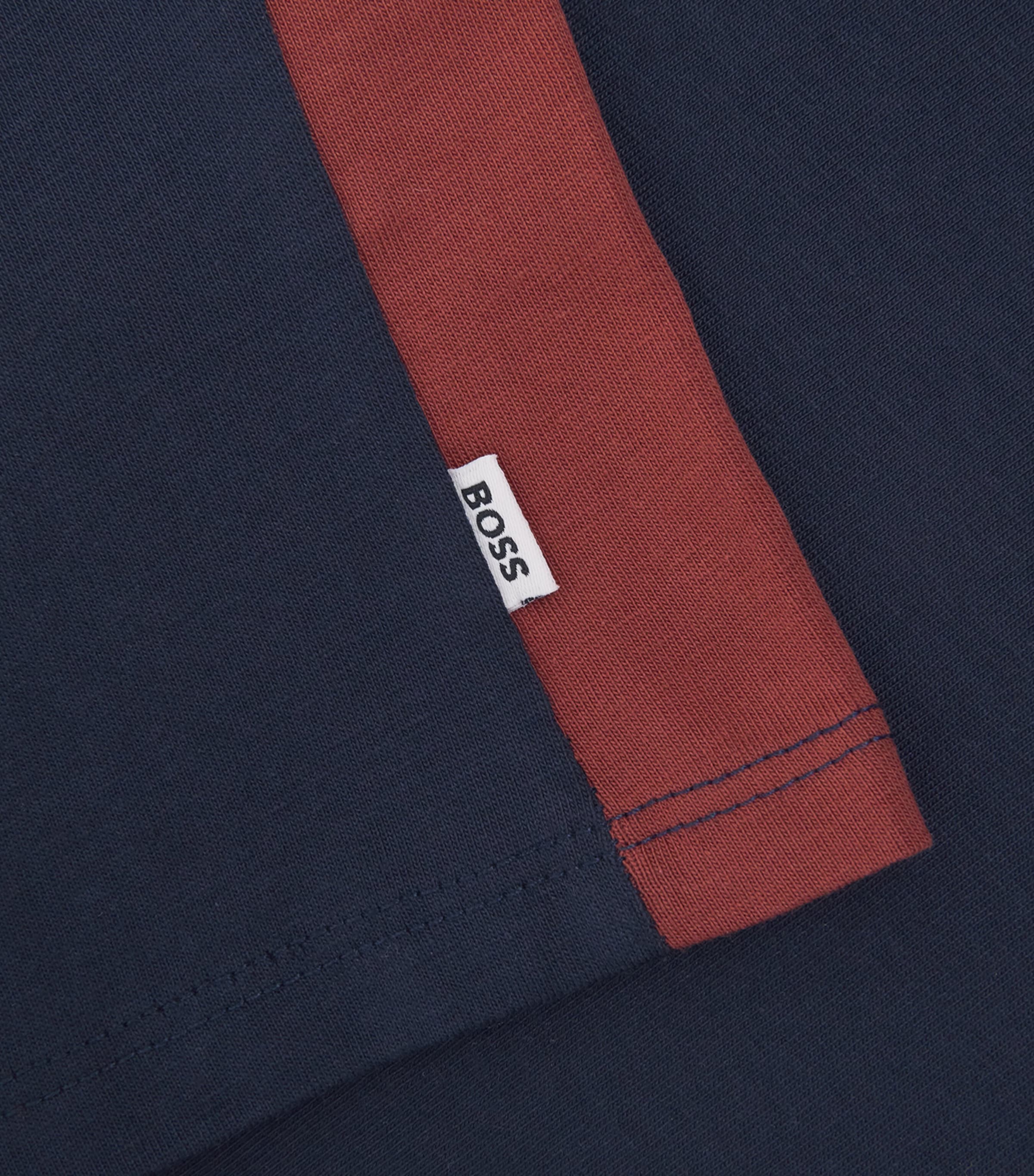 BOSS Kidswear Cotton Panelled Logo T-Shirt (3 Months-3 Years) Navy Image 3