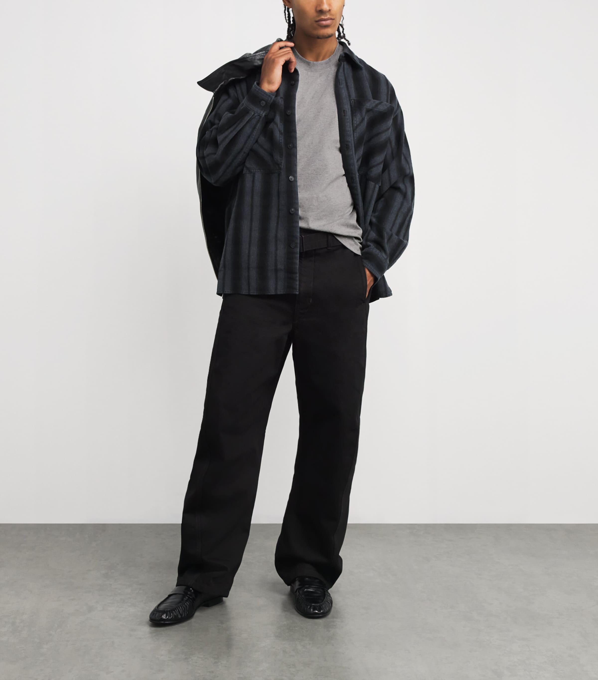 Cotton Logo T-Shirt 0951 HTHER ASH GRY Image 2