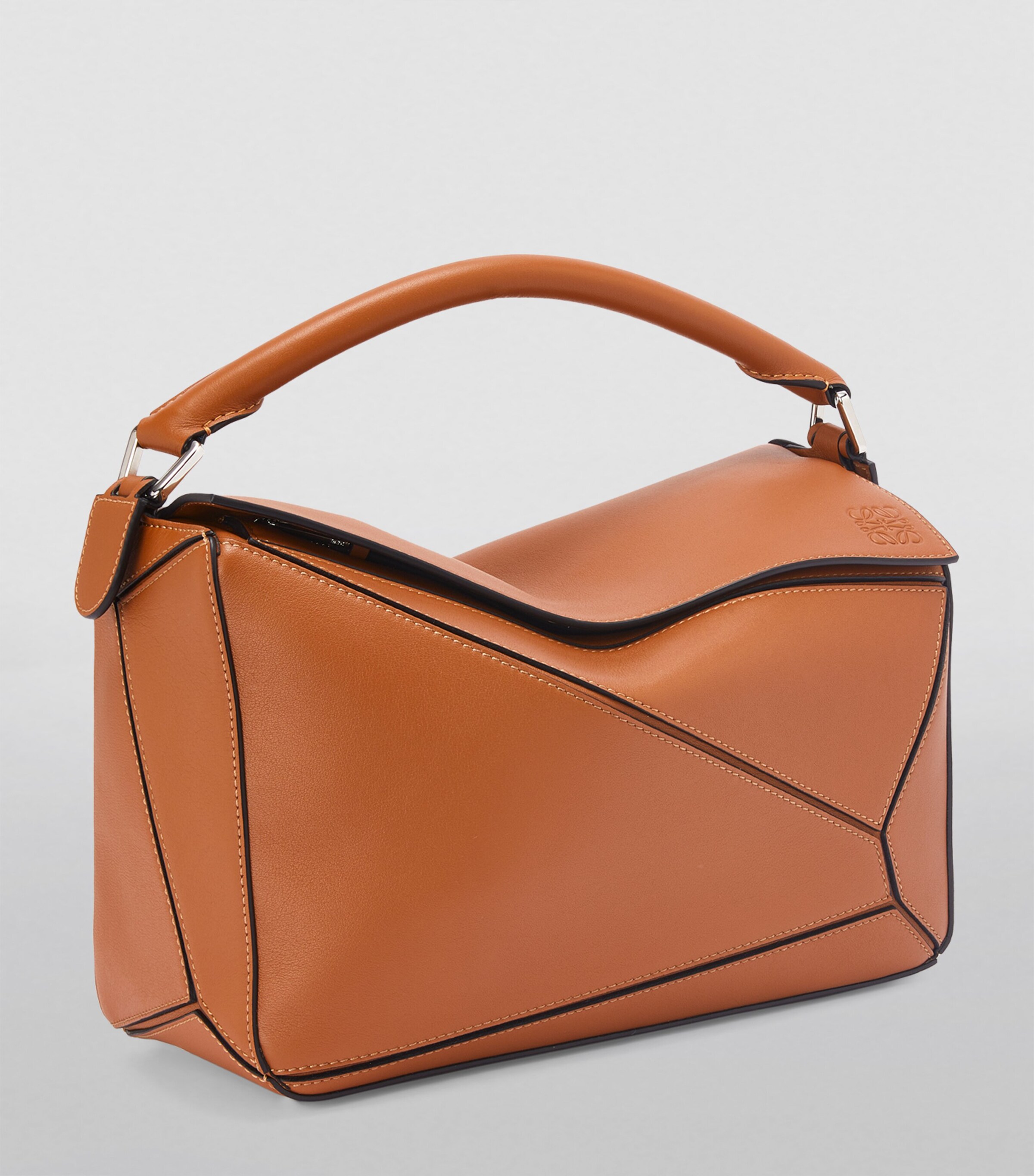 LOEWE Brown Leather Puzzle Bag | Harrods US