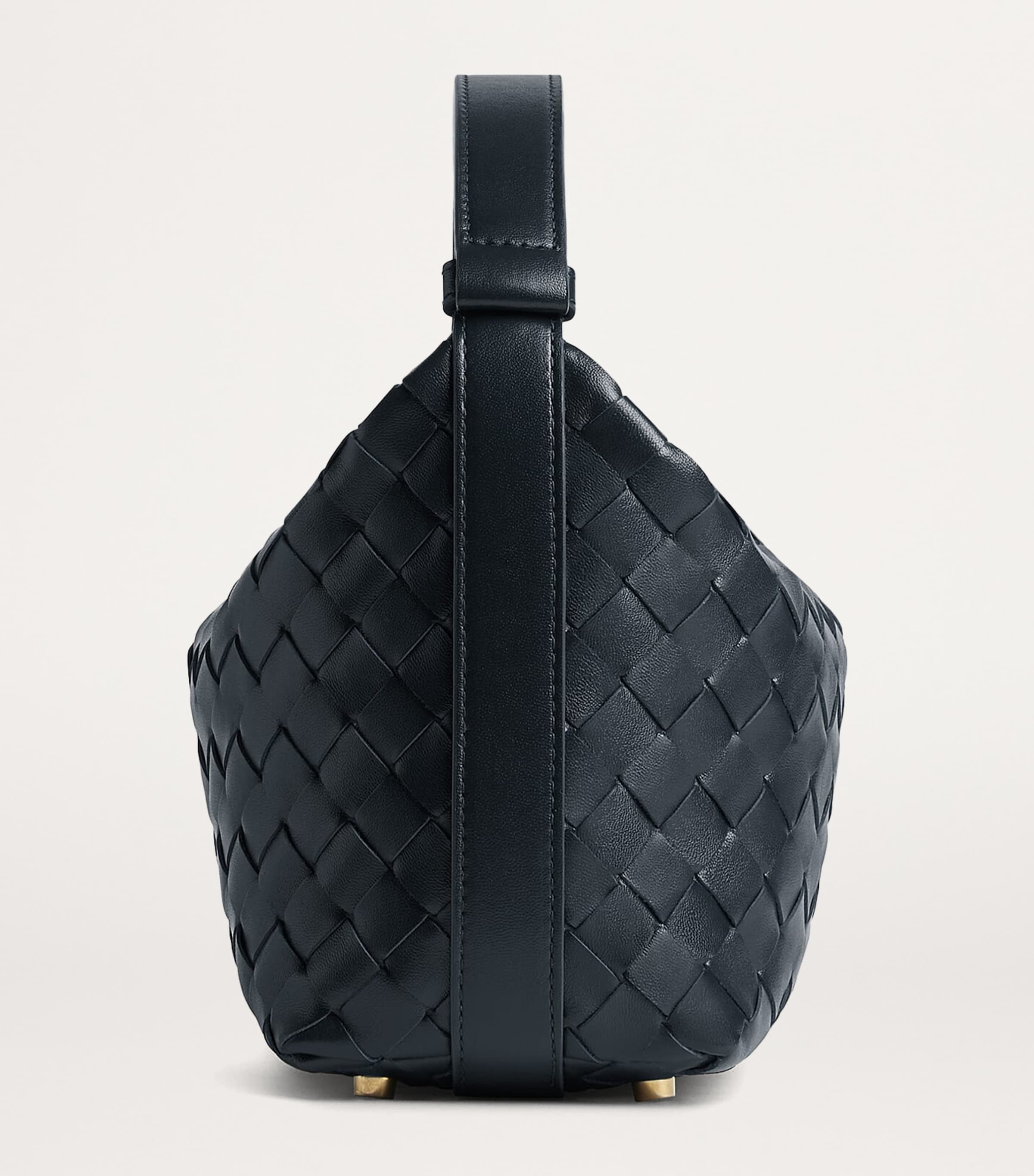 Bottega Veneta Mini Leather Wallace Top-Handle Bag | Harrods UK