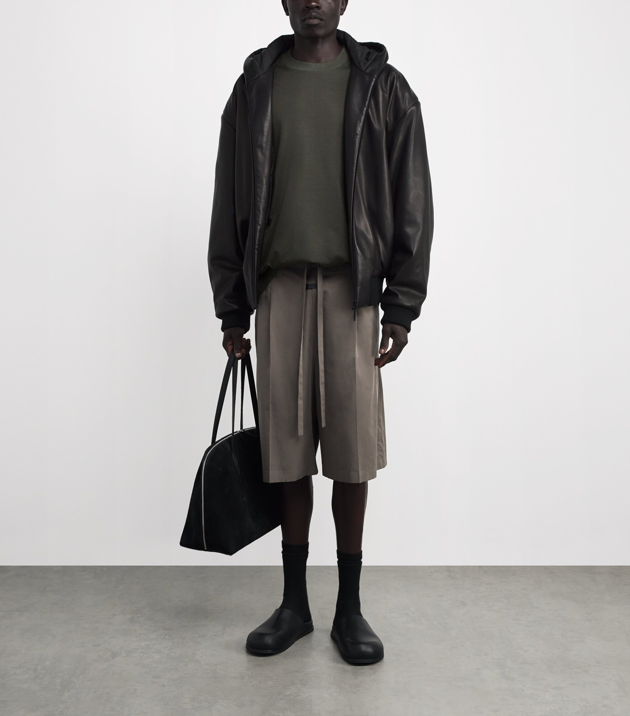 Cotton-Blend Oversized T-Shirt OFF BLACK Image 2