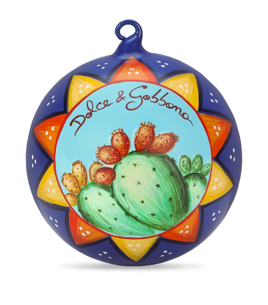 Hand-Painted Carretto Siciliano Bauble UC030-FICHI Image 1