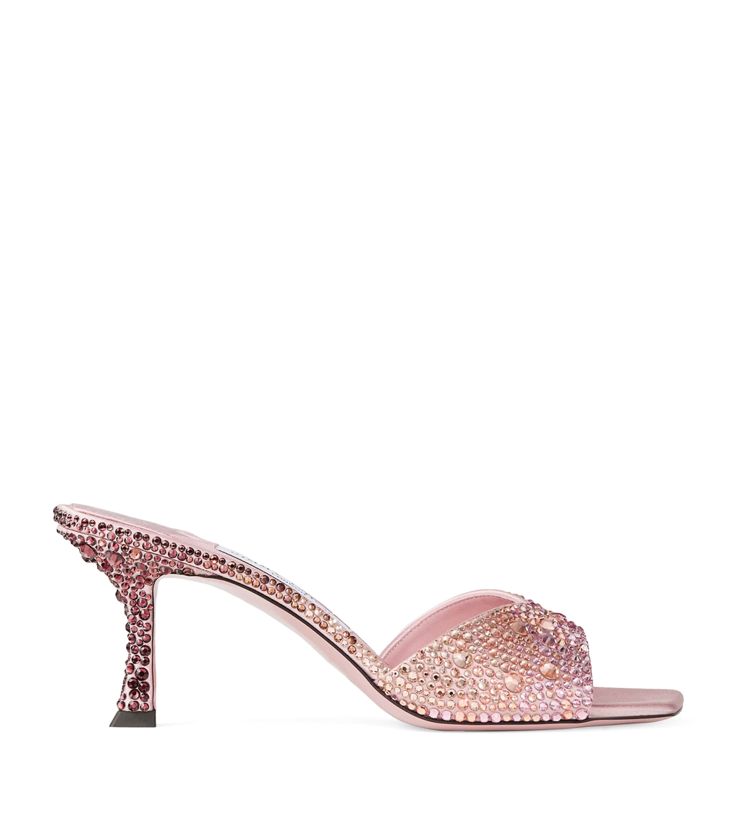 Jimmy Choo Skye 70 Leather Embellished Mules