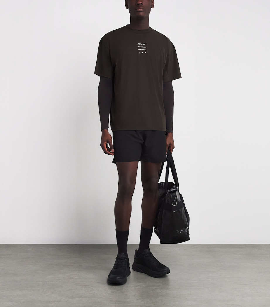 247 Uprising Oversized T-Shirt CHOCOLATE Image 2