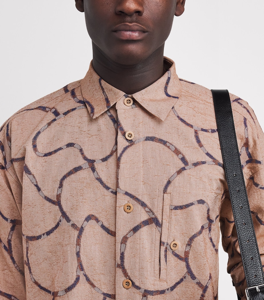 Vase Jacquard Shirt 41-BEIGE Image 6
