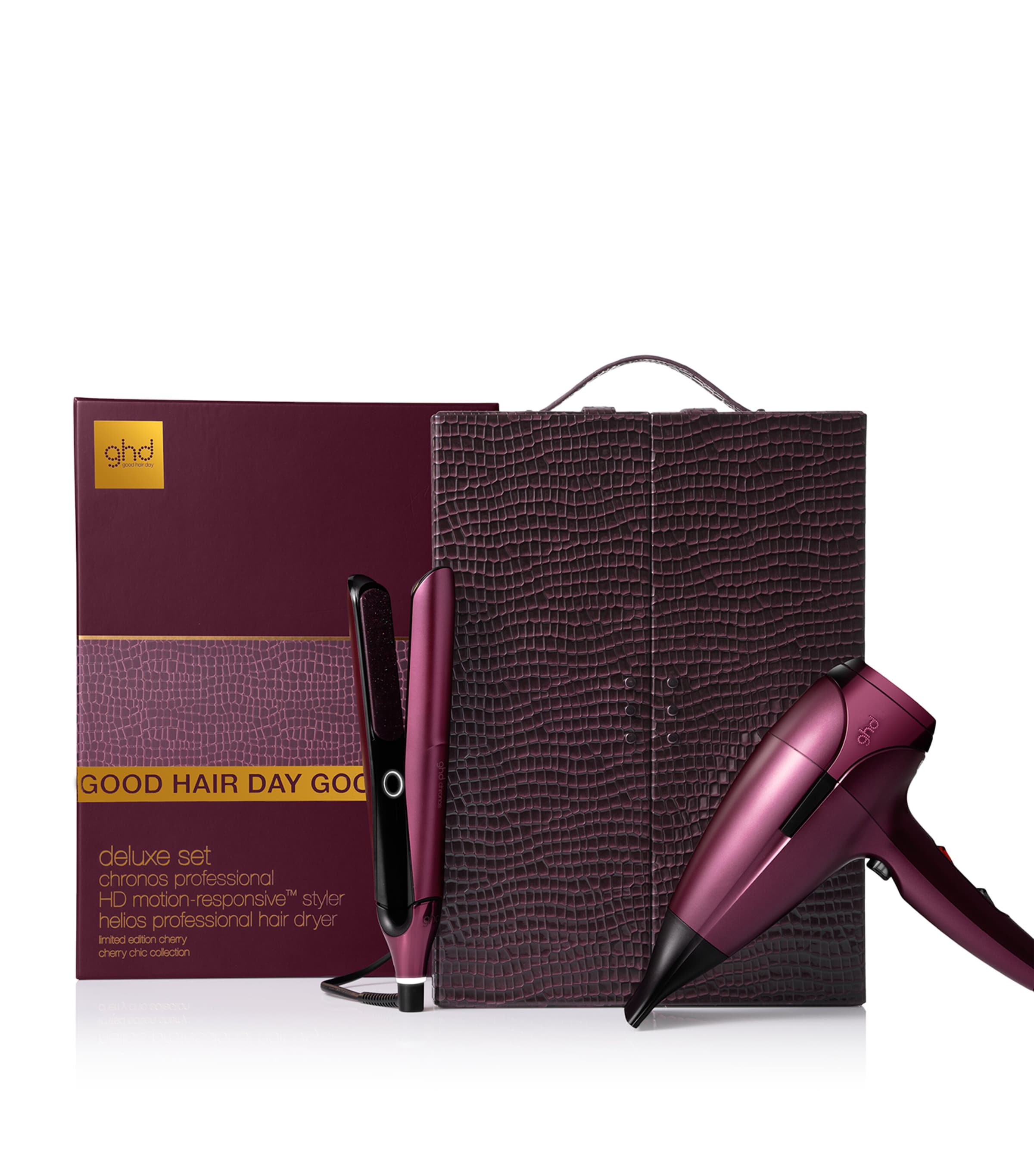 Ghd Deluxe Hair Dryer And Straighteners Gift Set