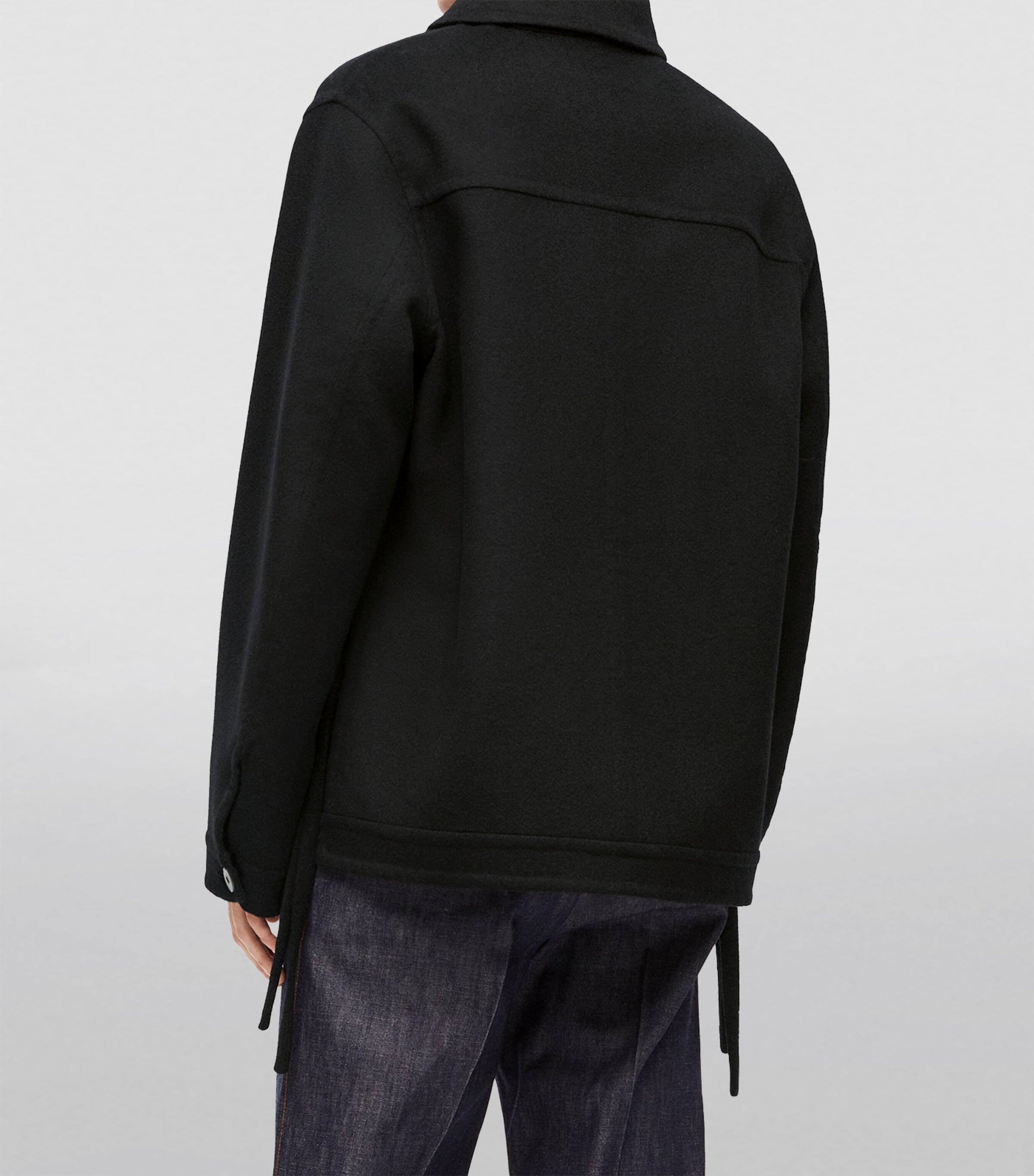 Wool-Cashmere Workwear Jacket BLACK Image 4