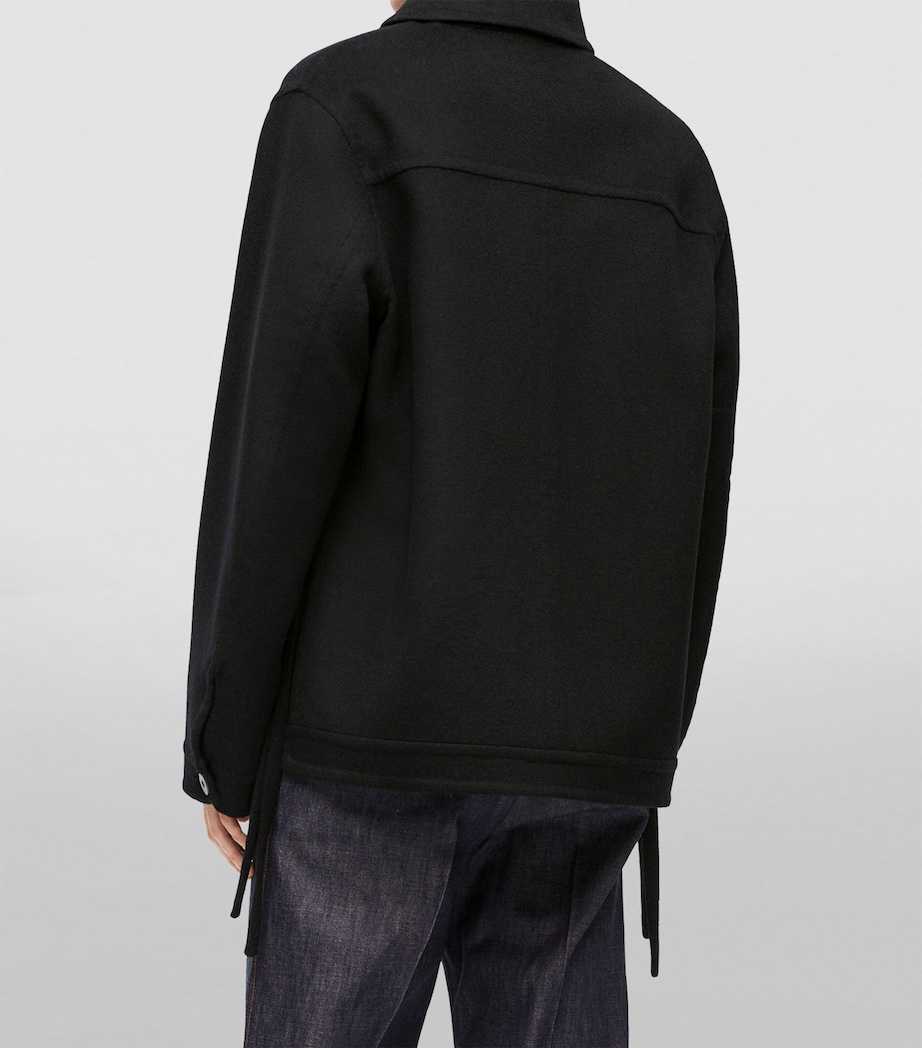 Wool-Cashmere Workwear Jacket BLACK Image 4