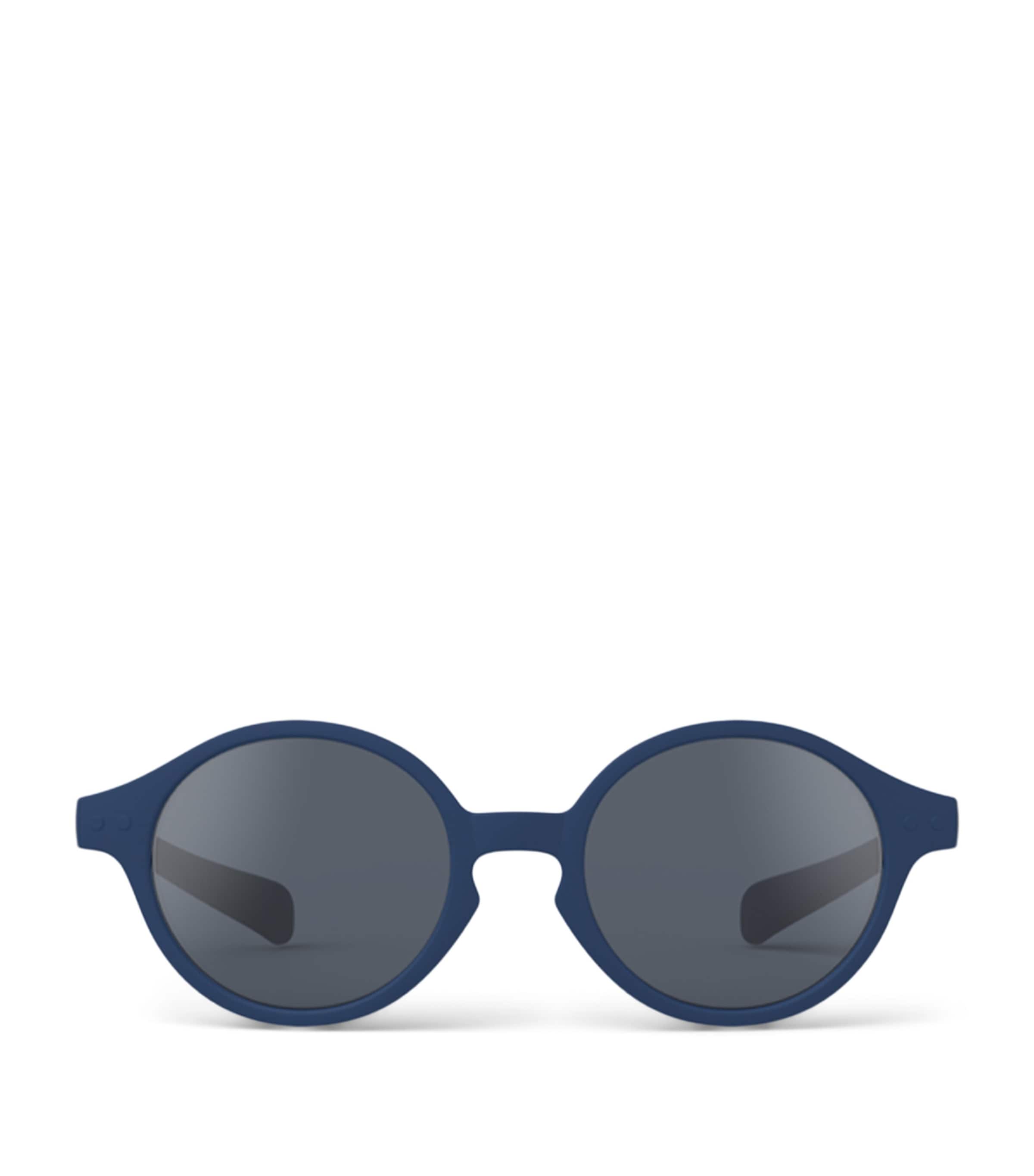 IZIPIZI KIDS #d Round Baby Sunglasses (0 Months-3 Years) Denim Blue Image 1