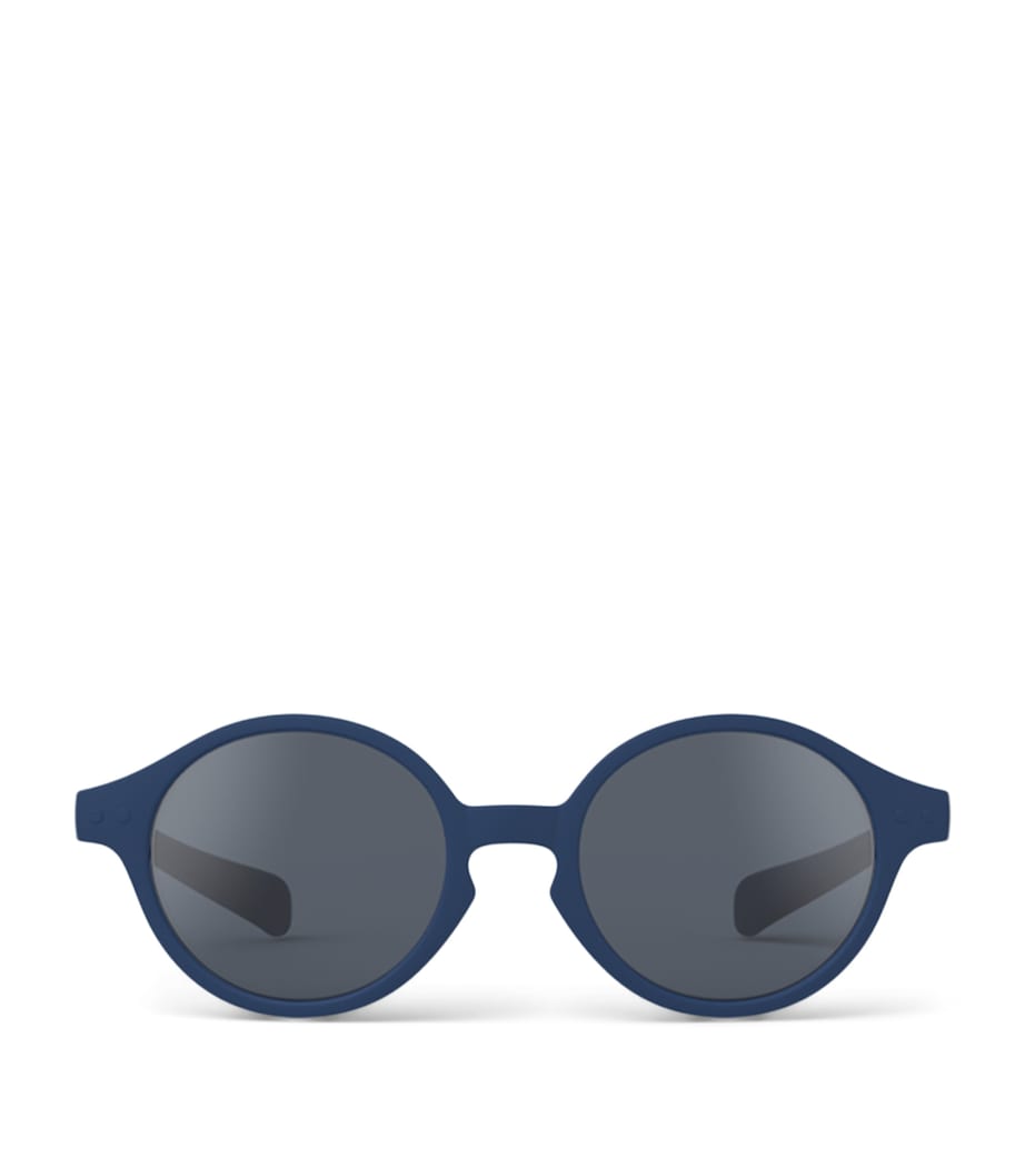 IZIPIZI KIDS #d Round Baby Sunglasses (0 Months-3 Years) Denim Blue Image 1