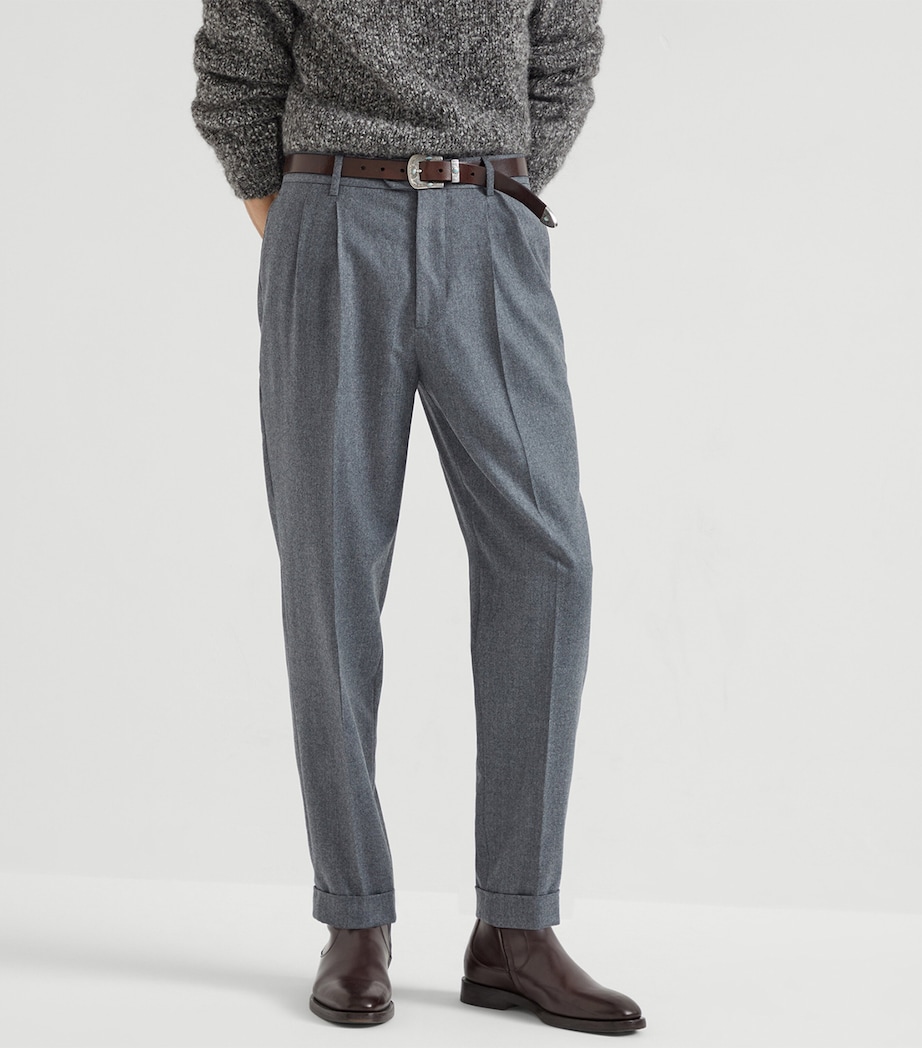 Virgin Wool Leisure Fit Trousers C003 Image 2