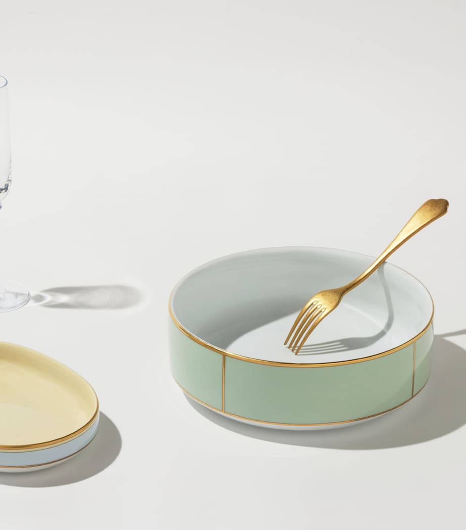 Porcelain Colonna Diva Verde Salad Bowl (24cm) G00134900 Image 3