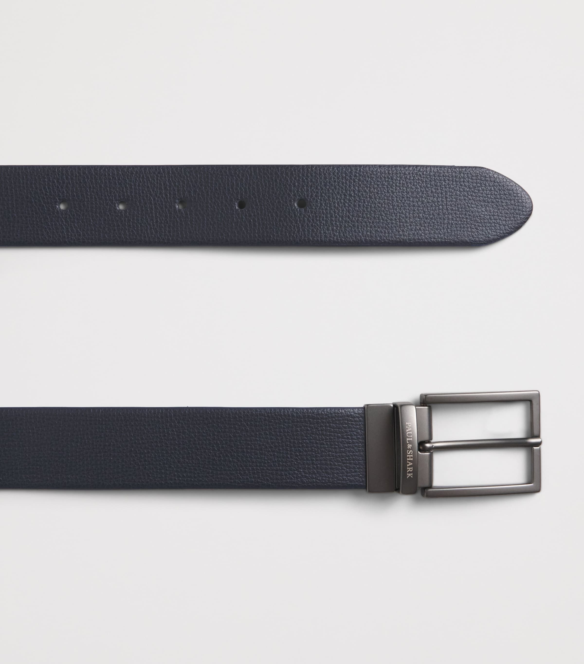 Paul & Shark Leather Reversible Belt Brown Image 4