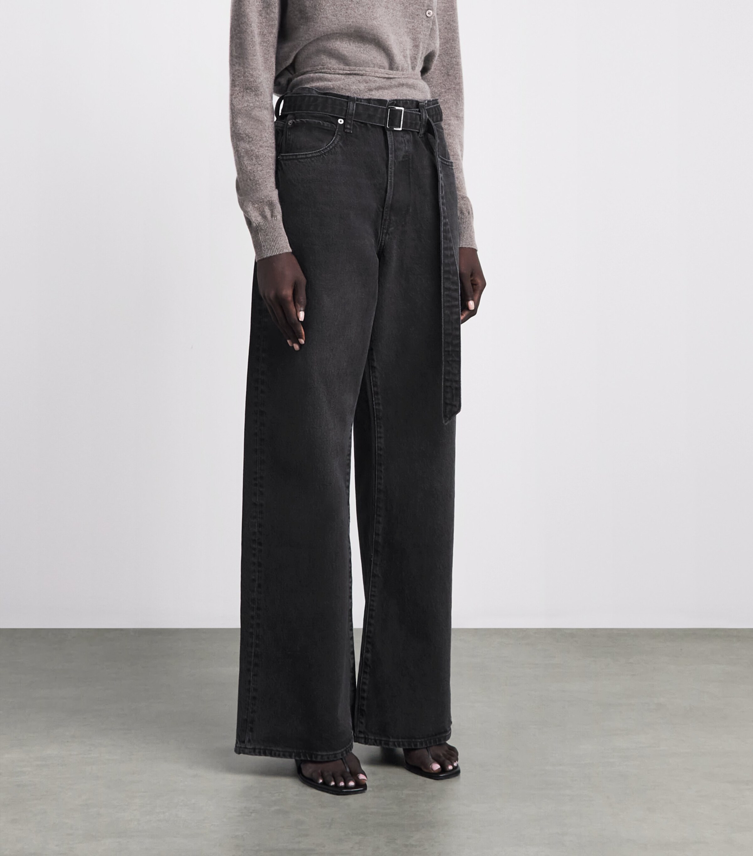 FRAME Womens Belted The loose Jeans Venue Image 4