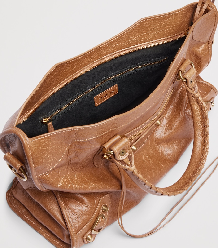 Balenciaga Medium Leather Le City Top-Handle Bag Image 7