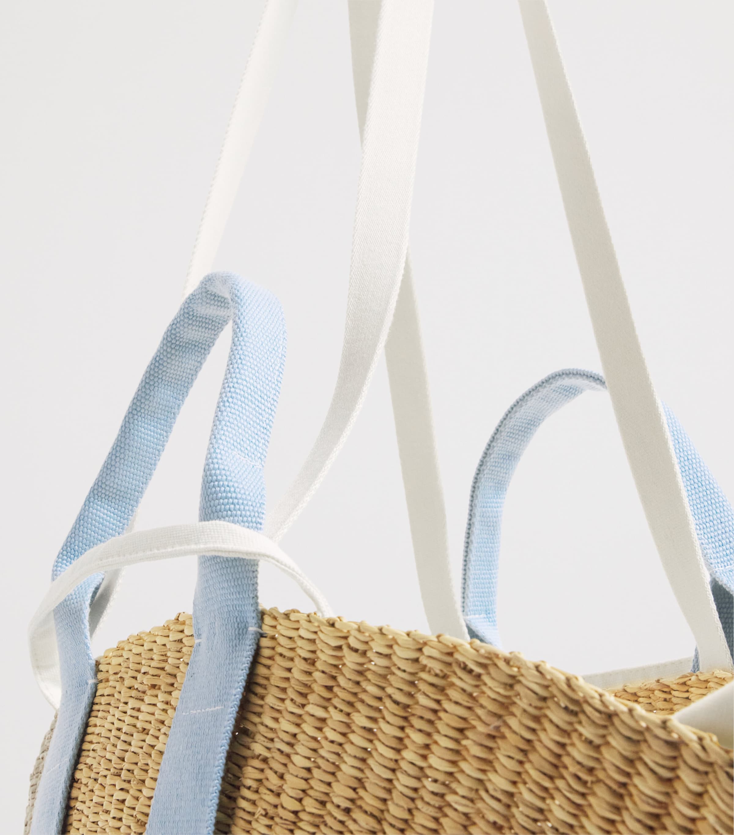 Small Straw Sophie Tote Bag NATURAL Image 6