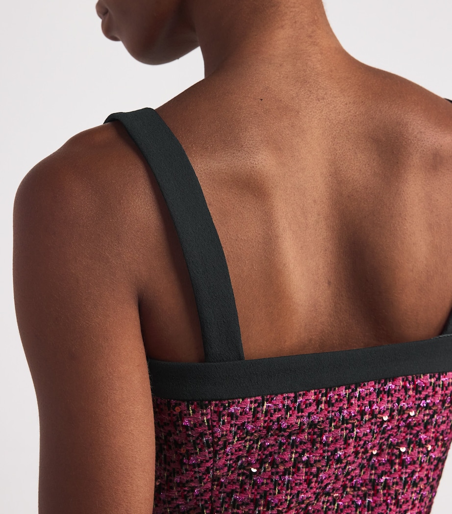 Tweed Embellished Crop Top 1917 PINK-MULTI Image 7