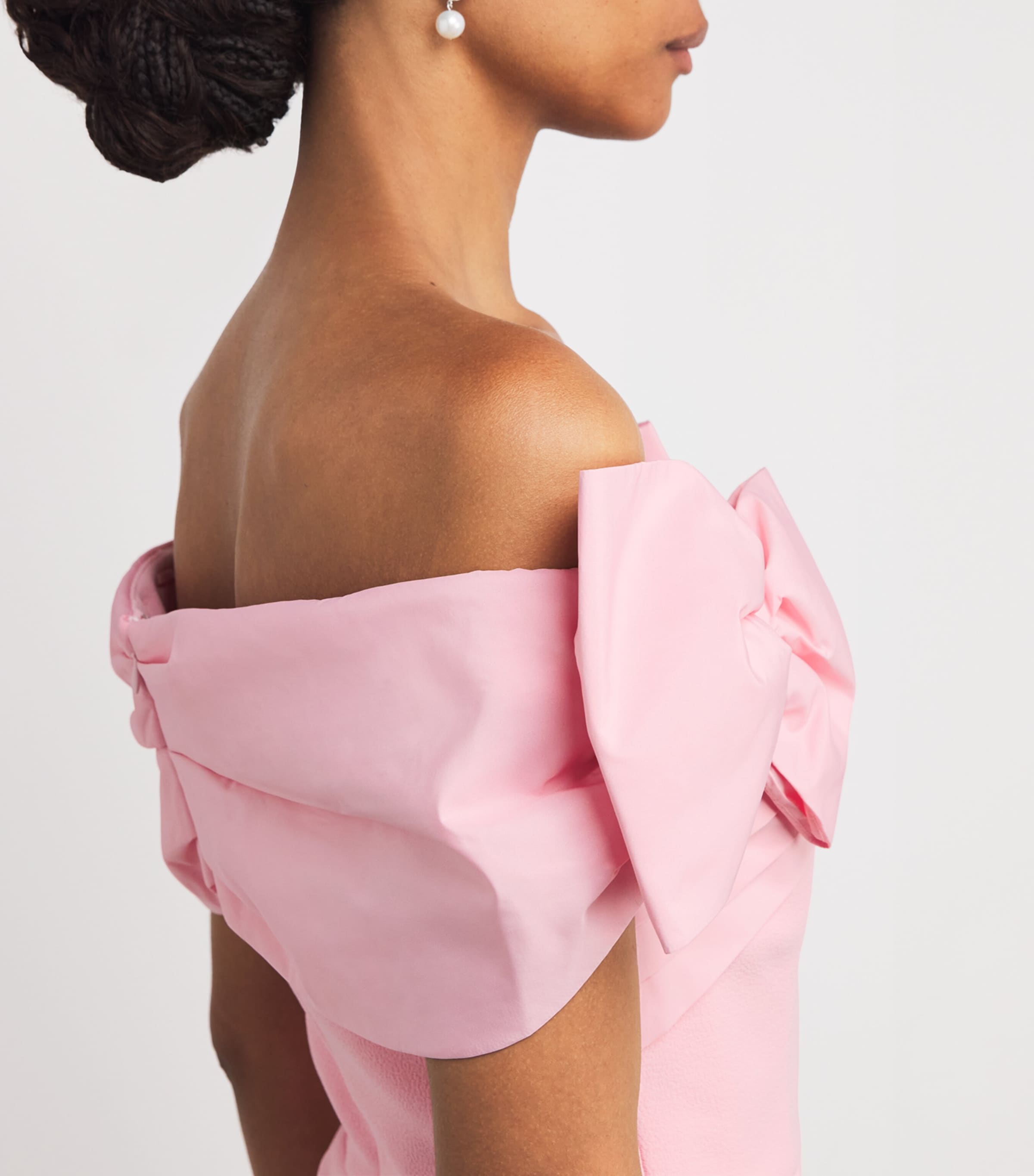 Rebecca Vallance Crêpe Bow-Detail Isabella Midi Dress