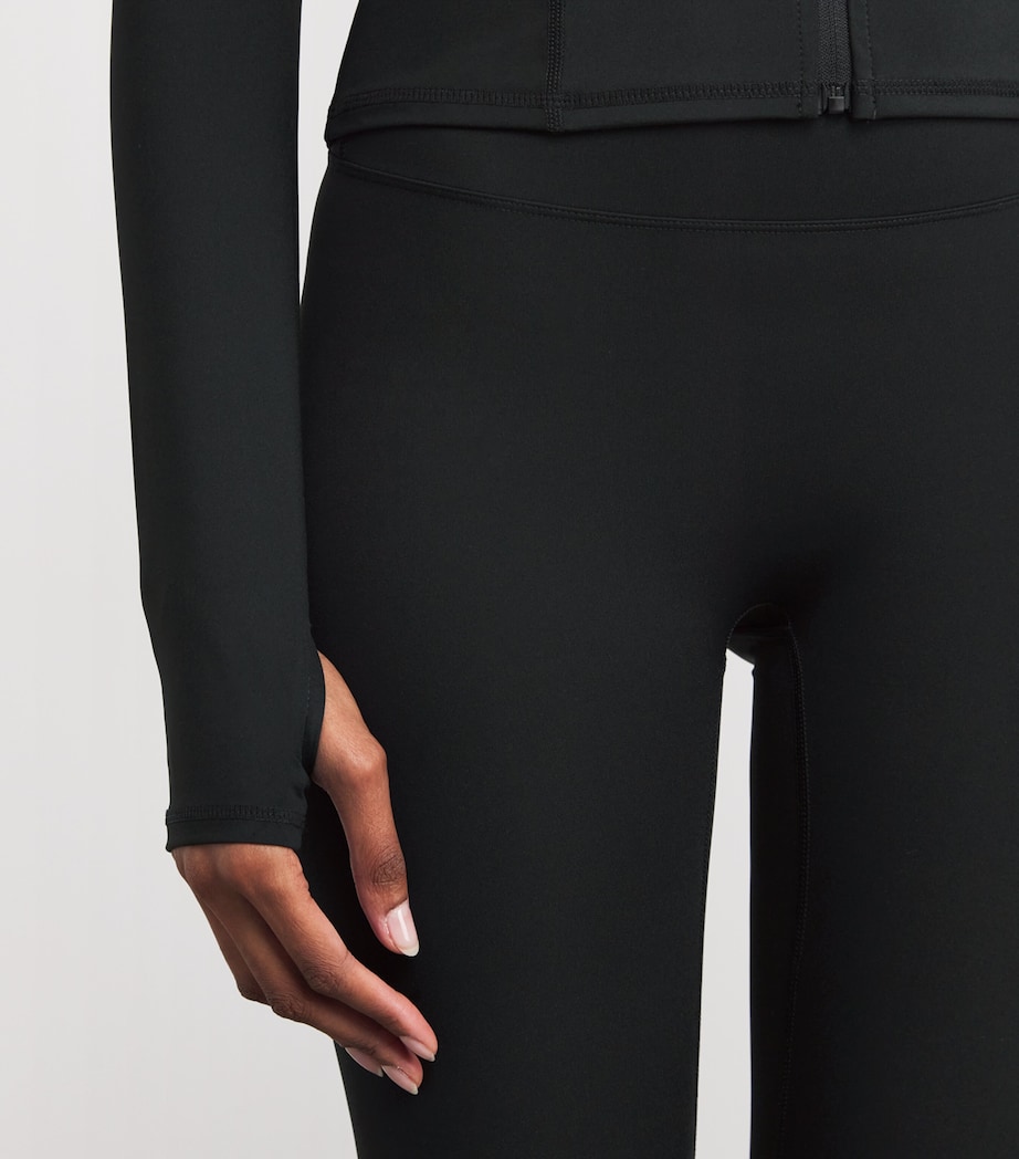 Long-Sleeve Zip-Up Ultimate Top BLACK Image 6