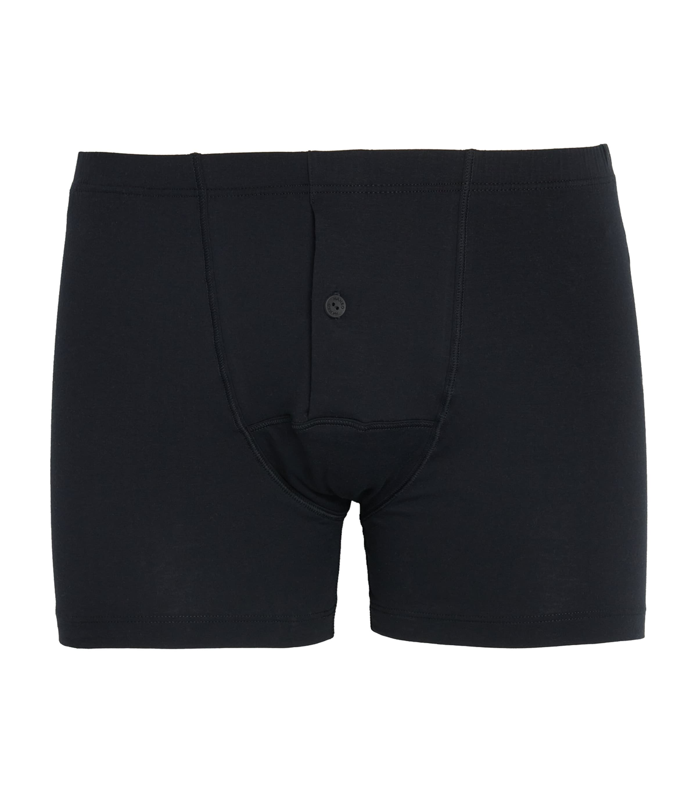 Hanro Cotton Sensation Butterfly Trunk In Black