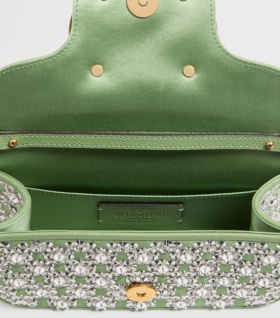 Valentino Garavani Small Embellished Locò Shoulder Bag Image 5