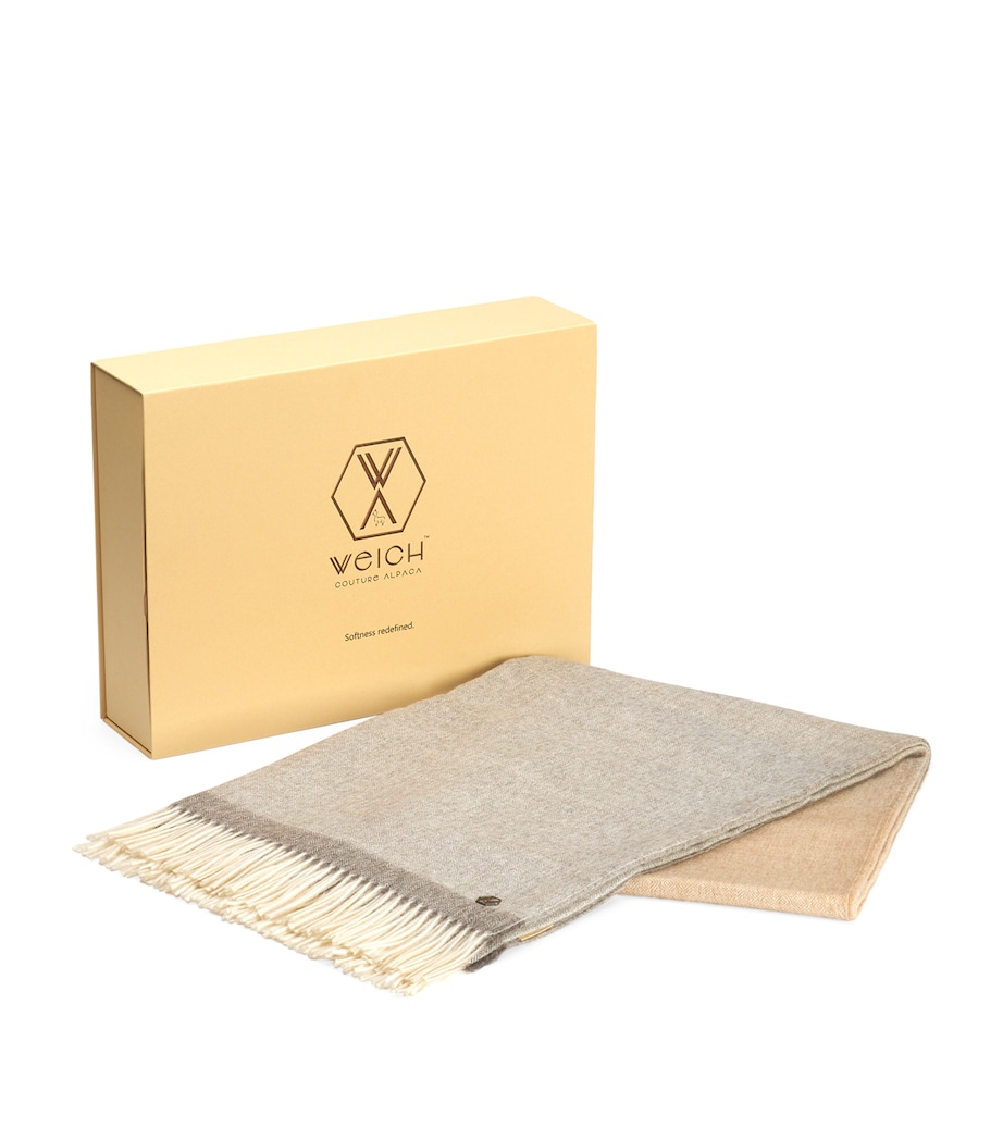 Weich Plaid Merima Throw (180cm x 130cm) Grey / Ochre Image 6