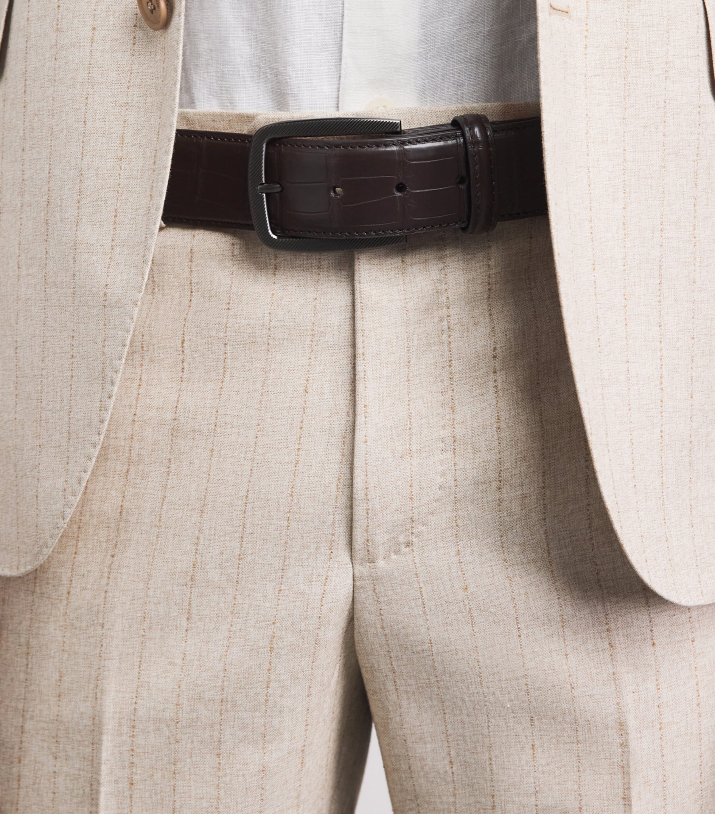 Elliot Rhodes Alligator Leather Belt T Moro Image 2