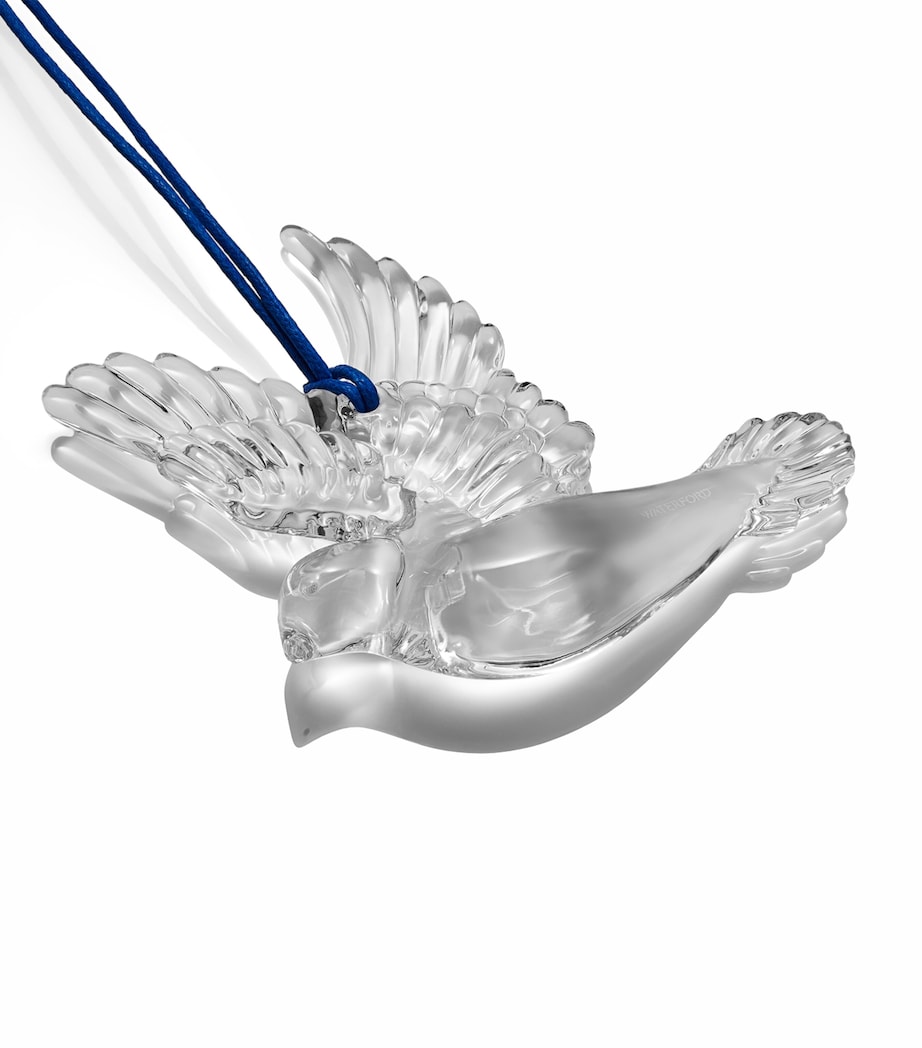 Crystal Dove of Peace Tree Decoration (9cm) CLEAR Image 3