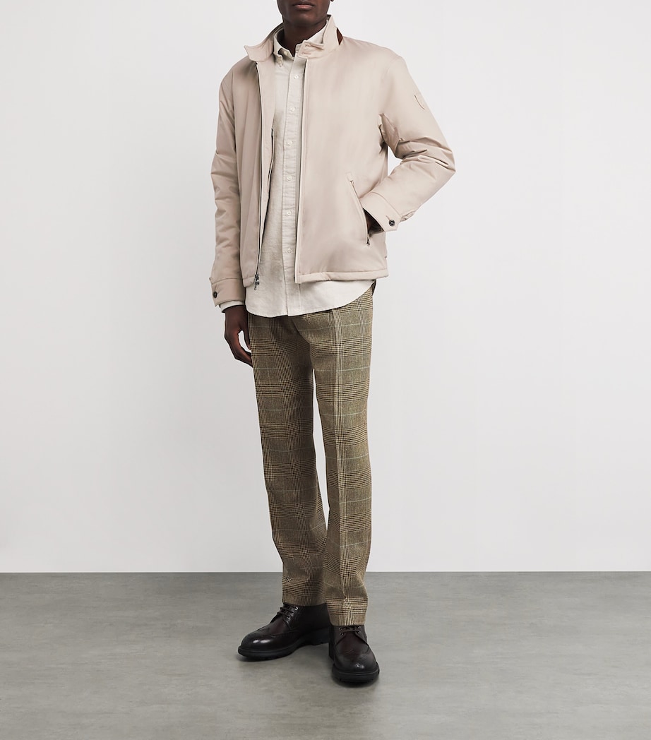 Suede-Collar Padded Jacket BEIGE/KHAKI Image 2