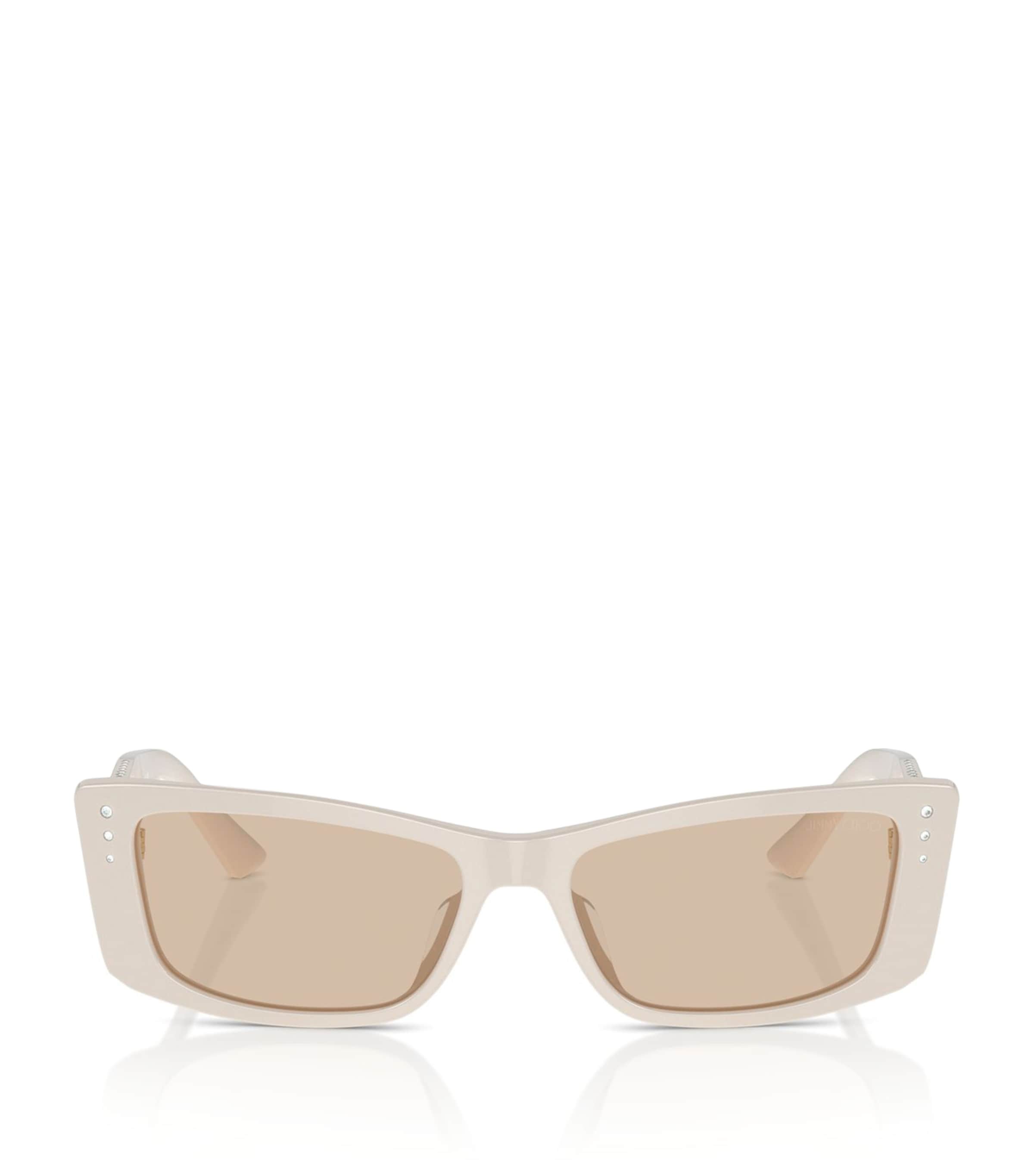 Jimmy Choo Embellished Acetate Butterfly Sunglasses In Multi