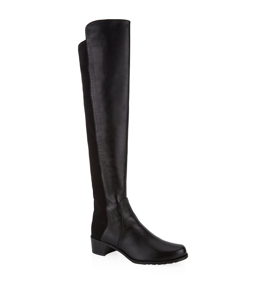 Stuart Weitzman Leather Reserve Over-The-Knee Boots 40 Black Image 1