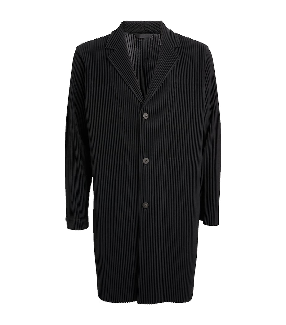 Pleated Overcoat 15 BLACK Image 1