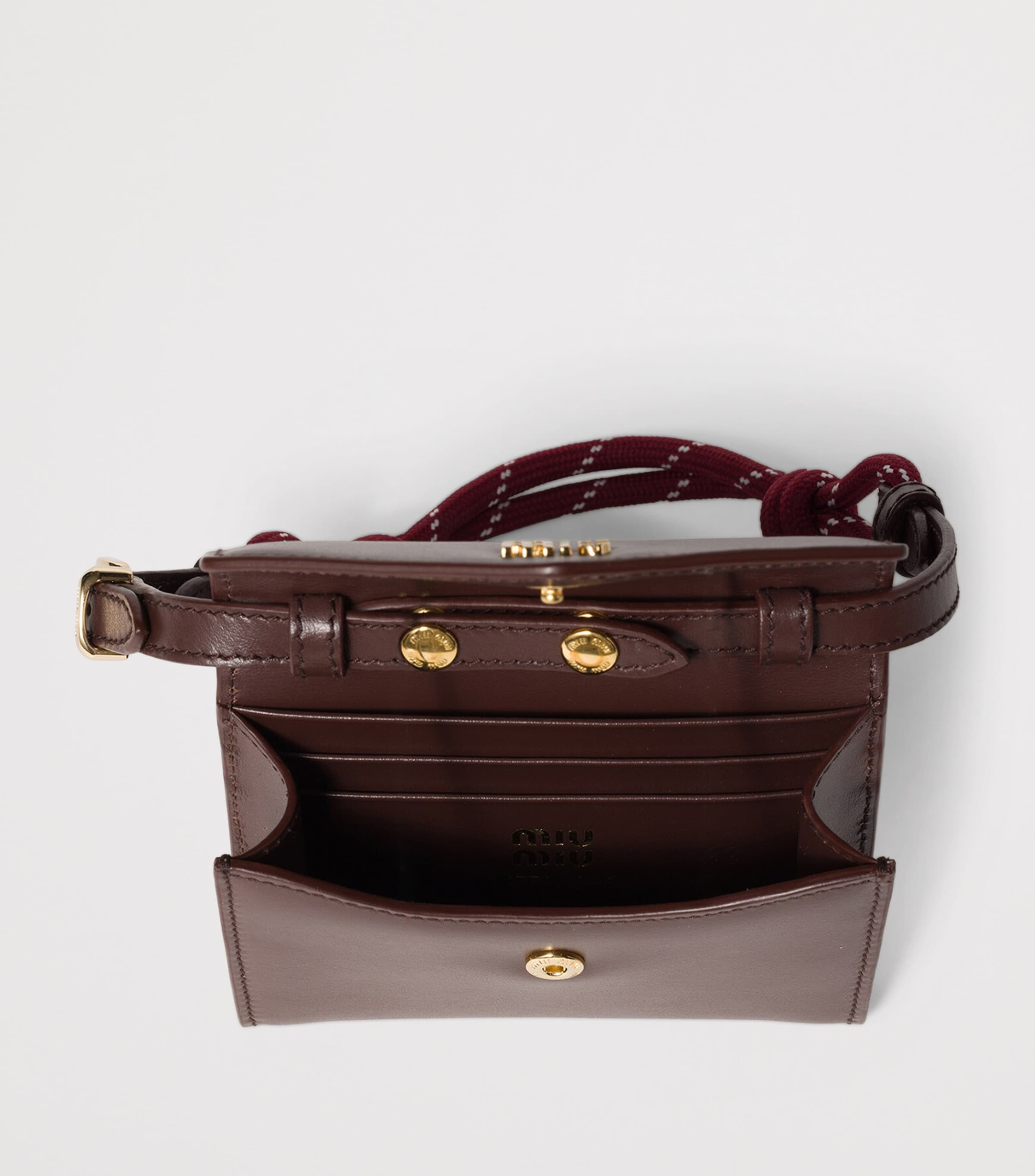 Miu Miu Leather Chain Wallet Image 2