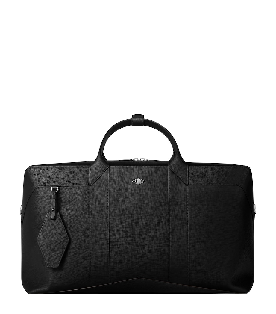 Leather Losange Weekend Bag BLACK Image 1