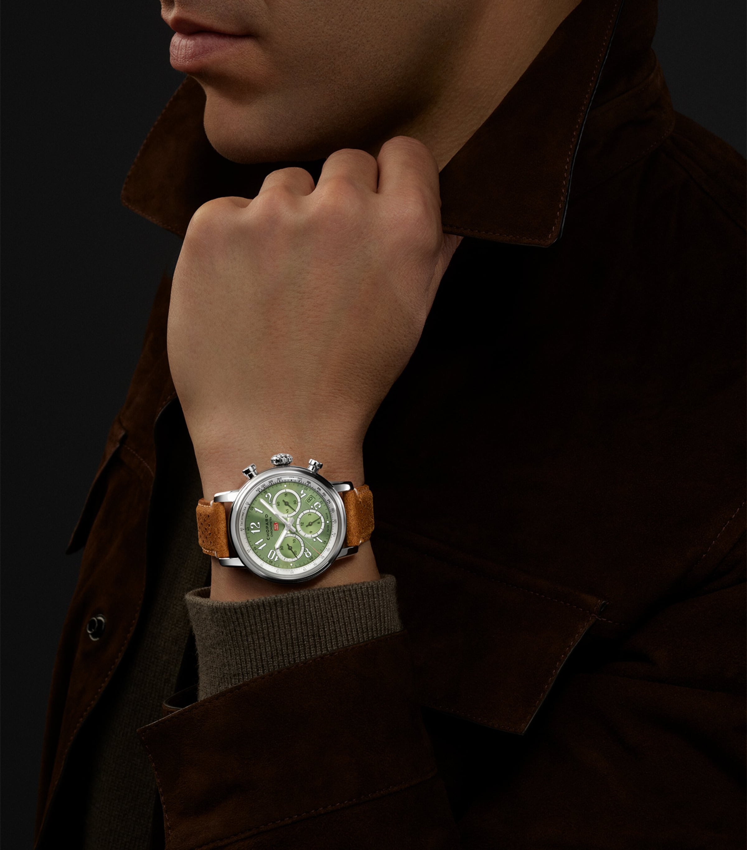 Lucent Steel Mille Miglia Chronograph Watch 40.5mm STAINLESS STEEL Image 6