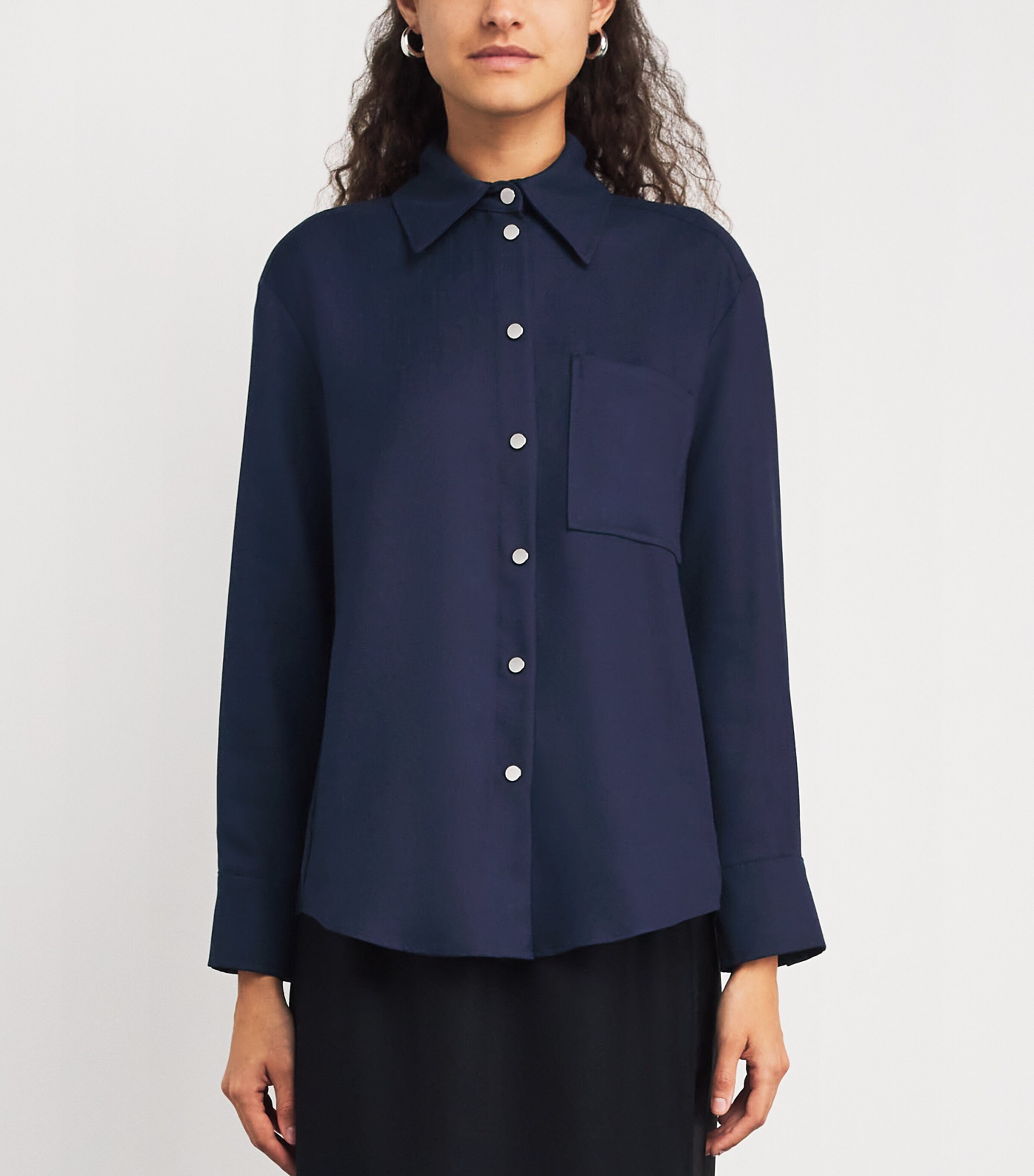 Twill Shirt Jacket NAVY Image 3