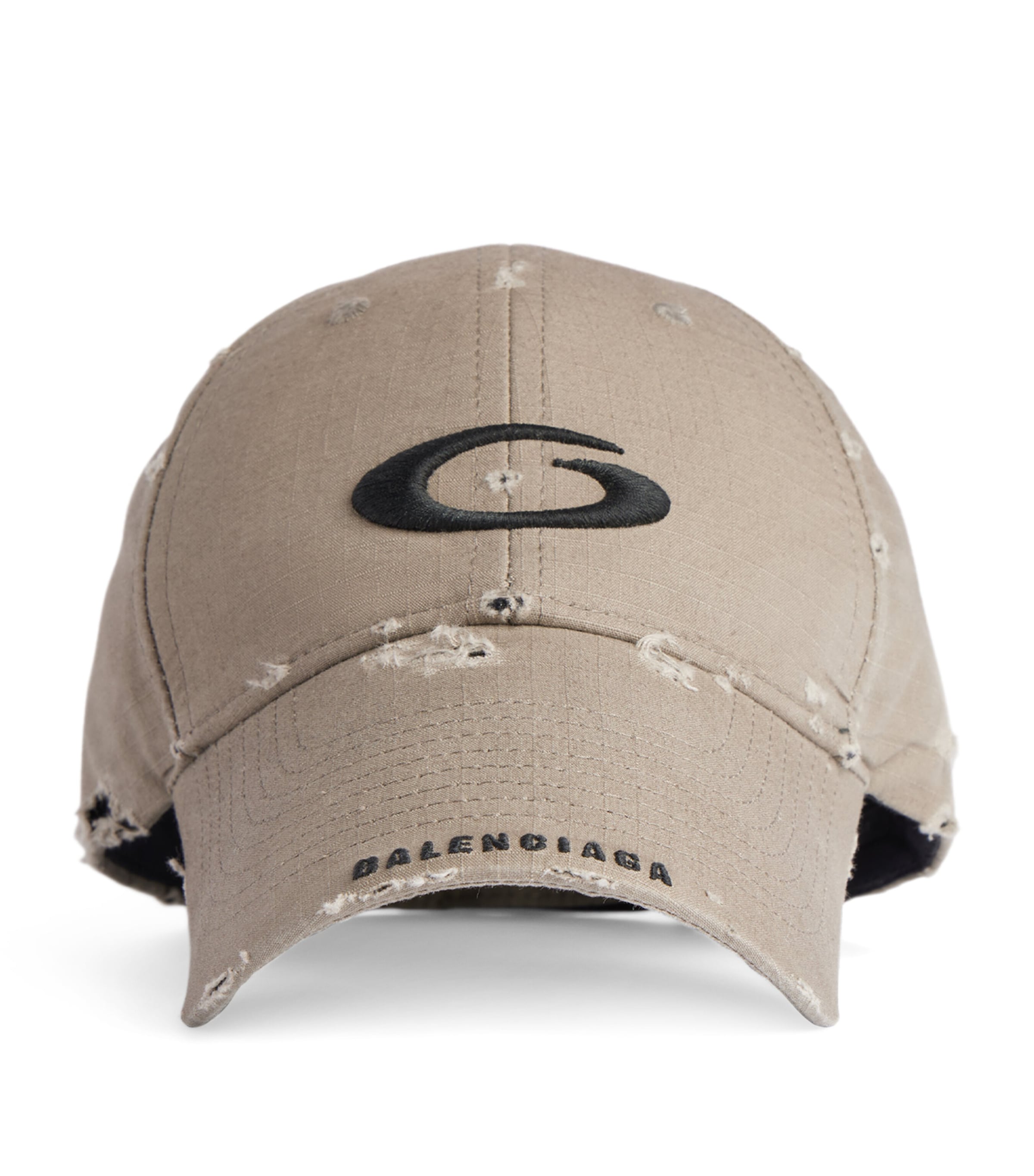 Balenciaga Cotton Distressed Cargo Cap