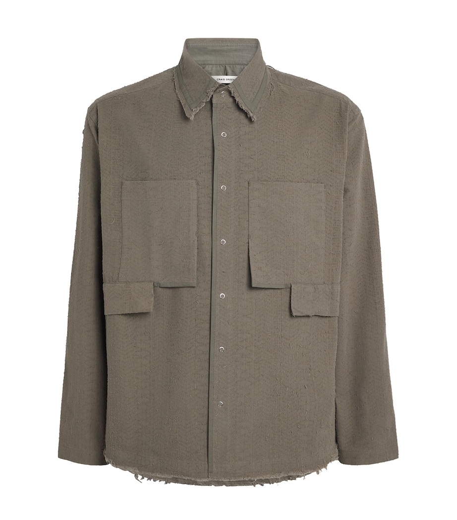Cotton Towel Ripstop Shirt SAND Image 1